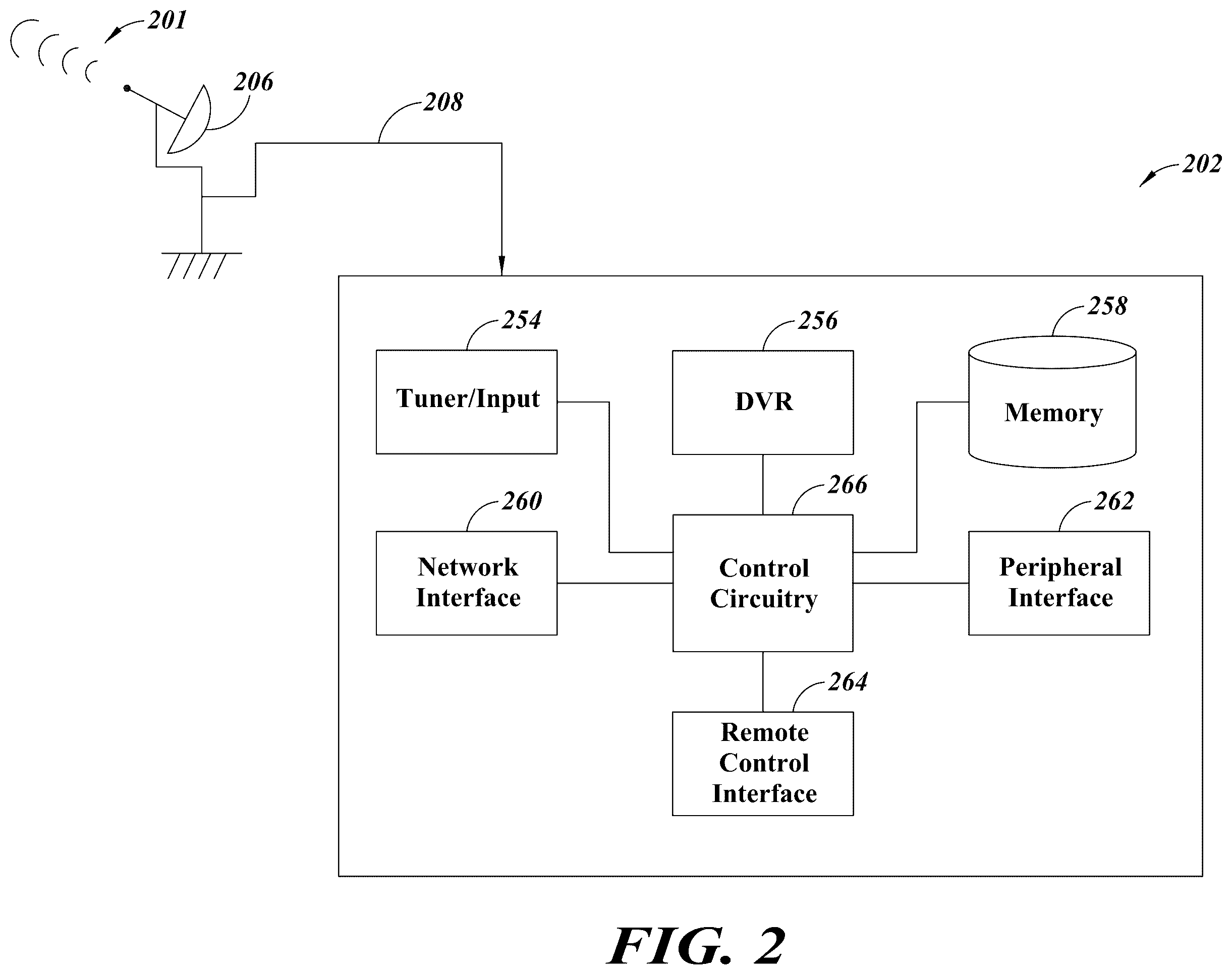 Patent US12581167 Figure 2 – Dynamic content selection menu