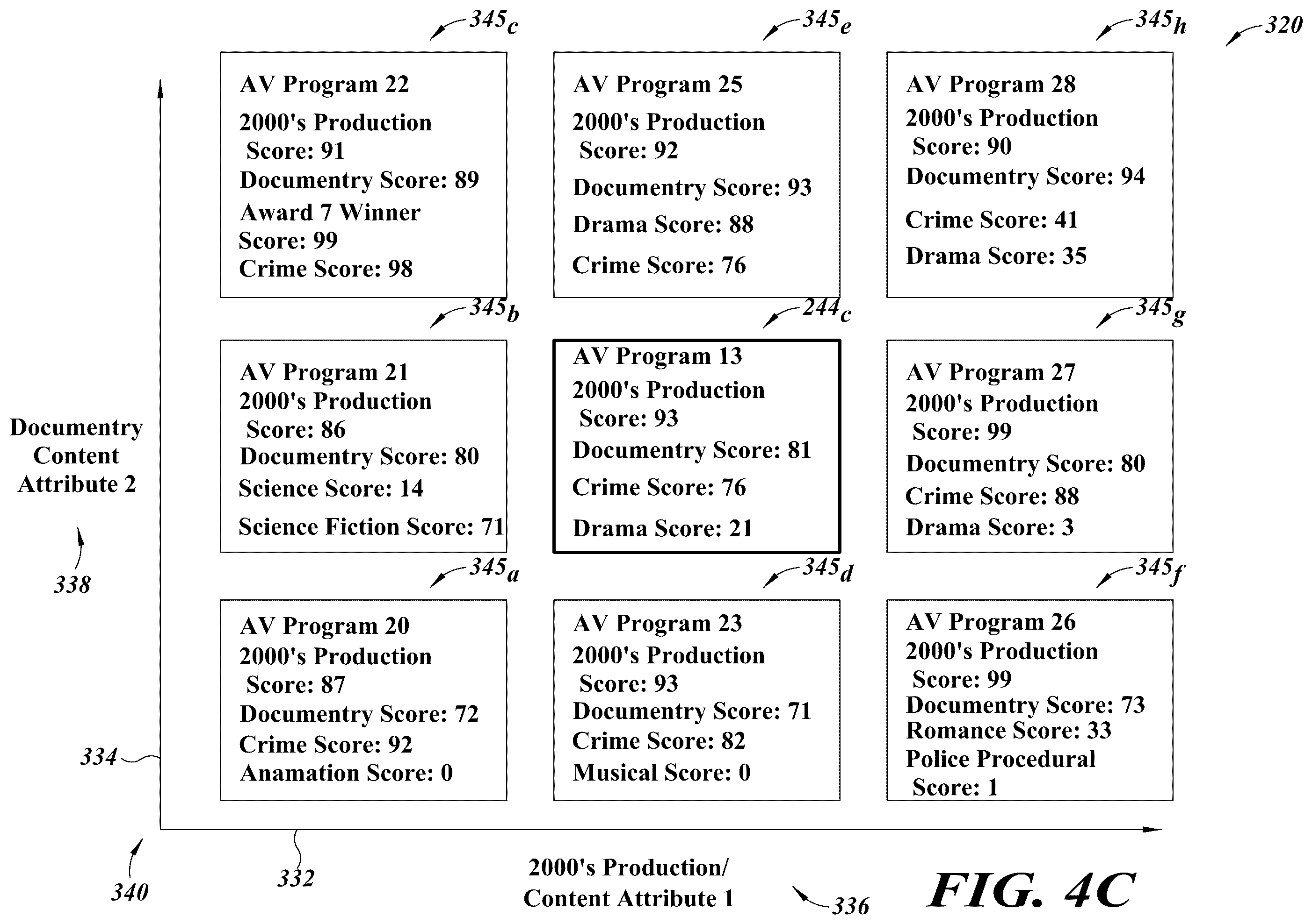Patent US12581167 Figure 6 – Dynamic content selection menu