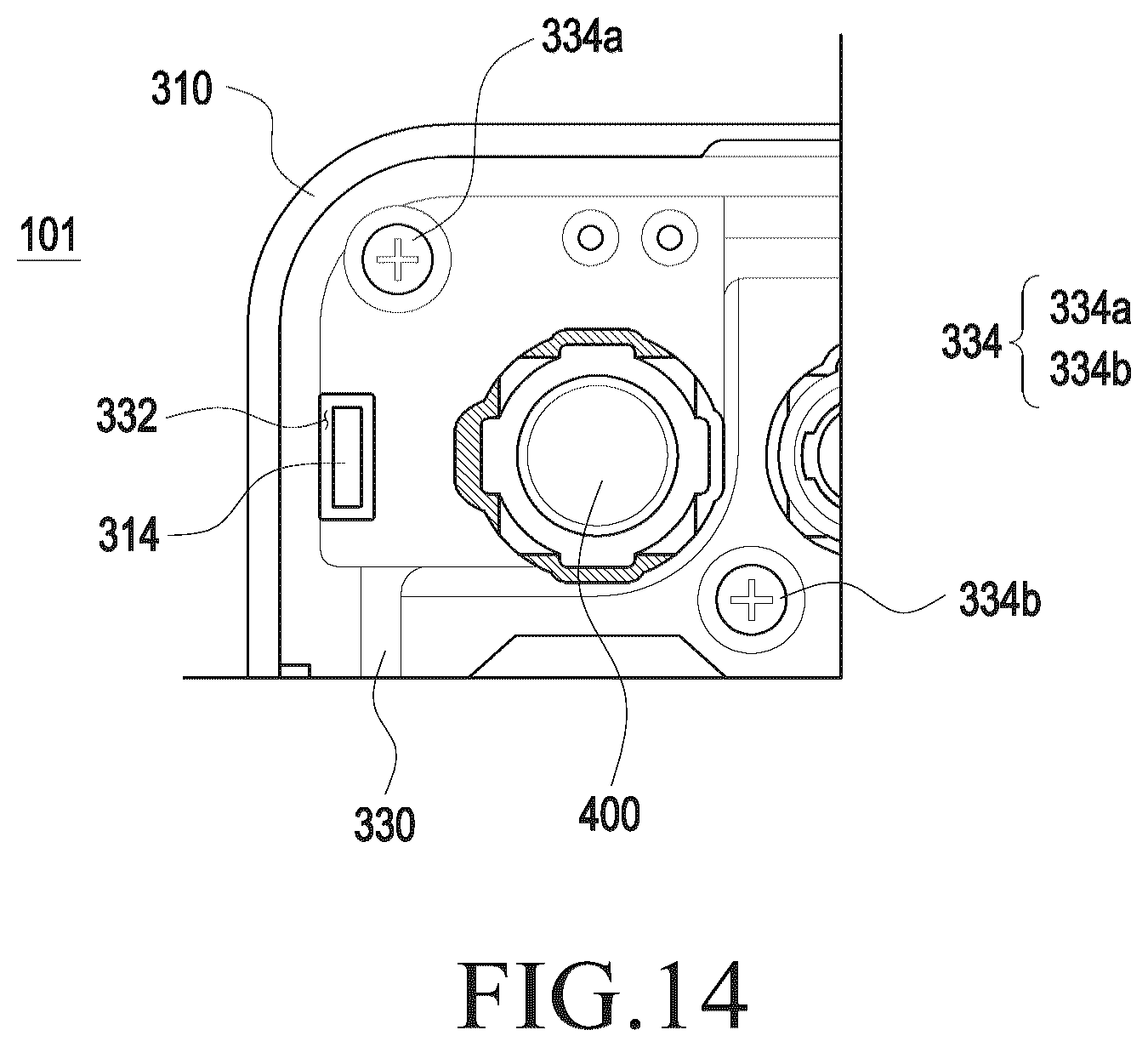 Patent US12581174 Figure 11 – Electronic device including camera module