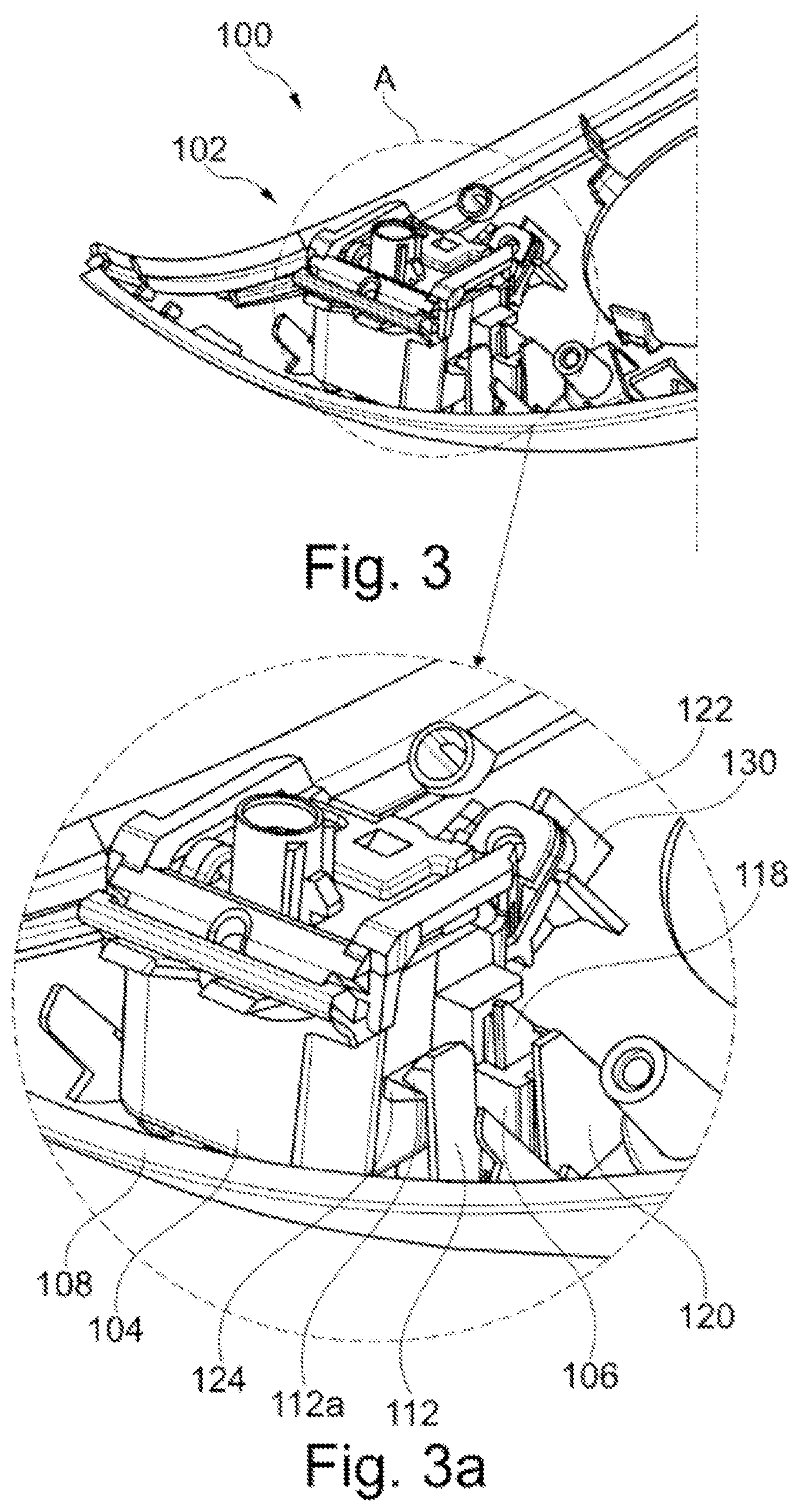 Patent US12581178 Figure 3 – Camera assembly arrangement for vehicle rear view cover and rear view device therewith