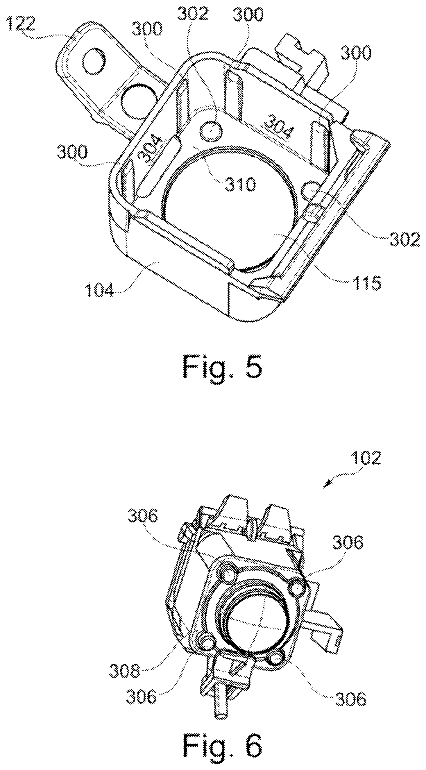 Patent US12581178 Figure 5 – Camera assembly arrangement for vehicle rear view cover and rear view device therewith