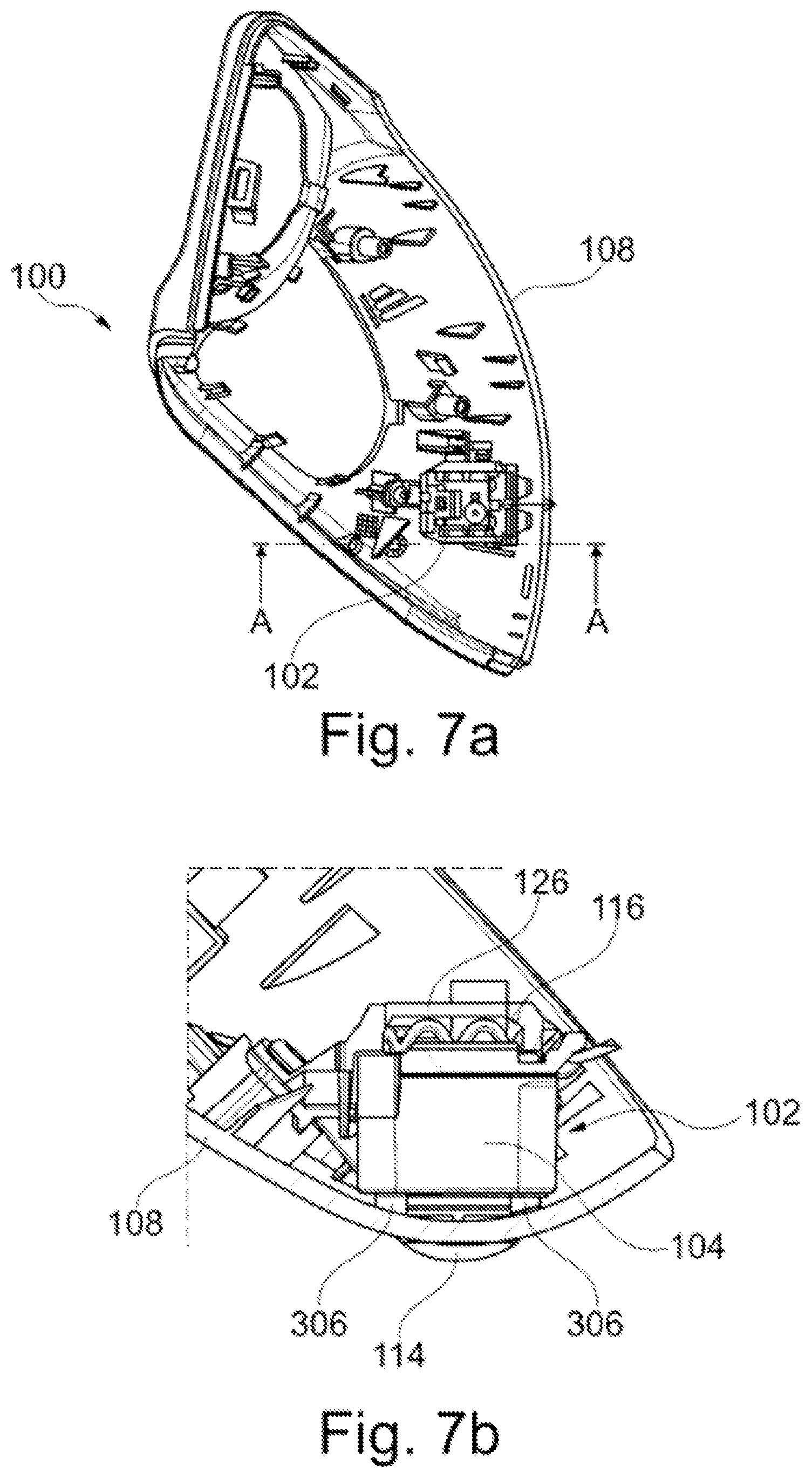 Patent US12581178 Figure 6 – Camera assembly arrangement for vehicle rear view cover and rear view device therewith