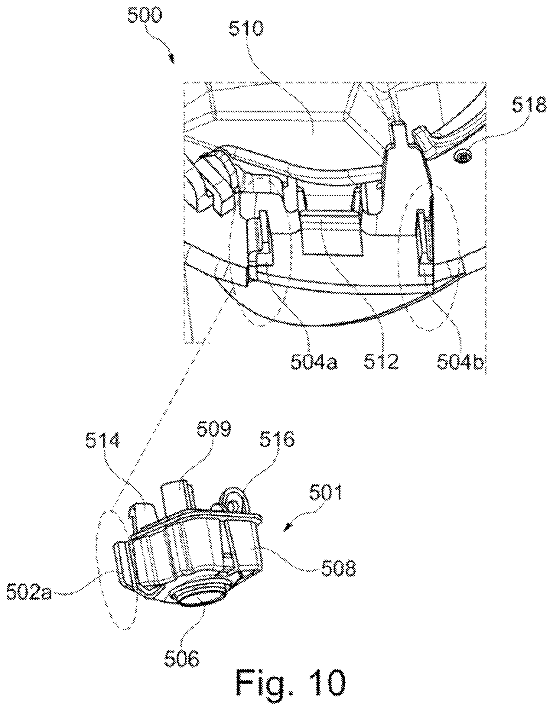 Patent US12581178 Figure 9 – Camera assembly arrangement for vehicle rear view cover and rear view device therewith