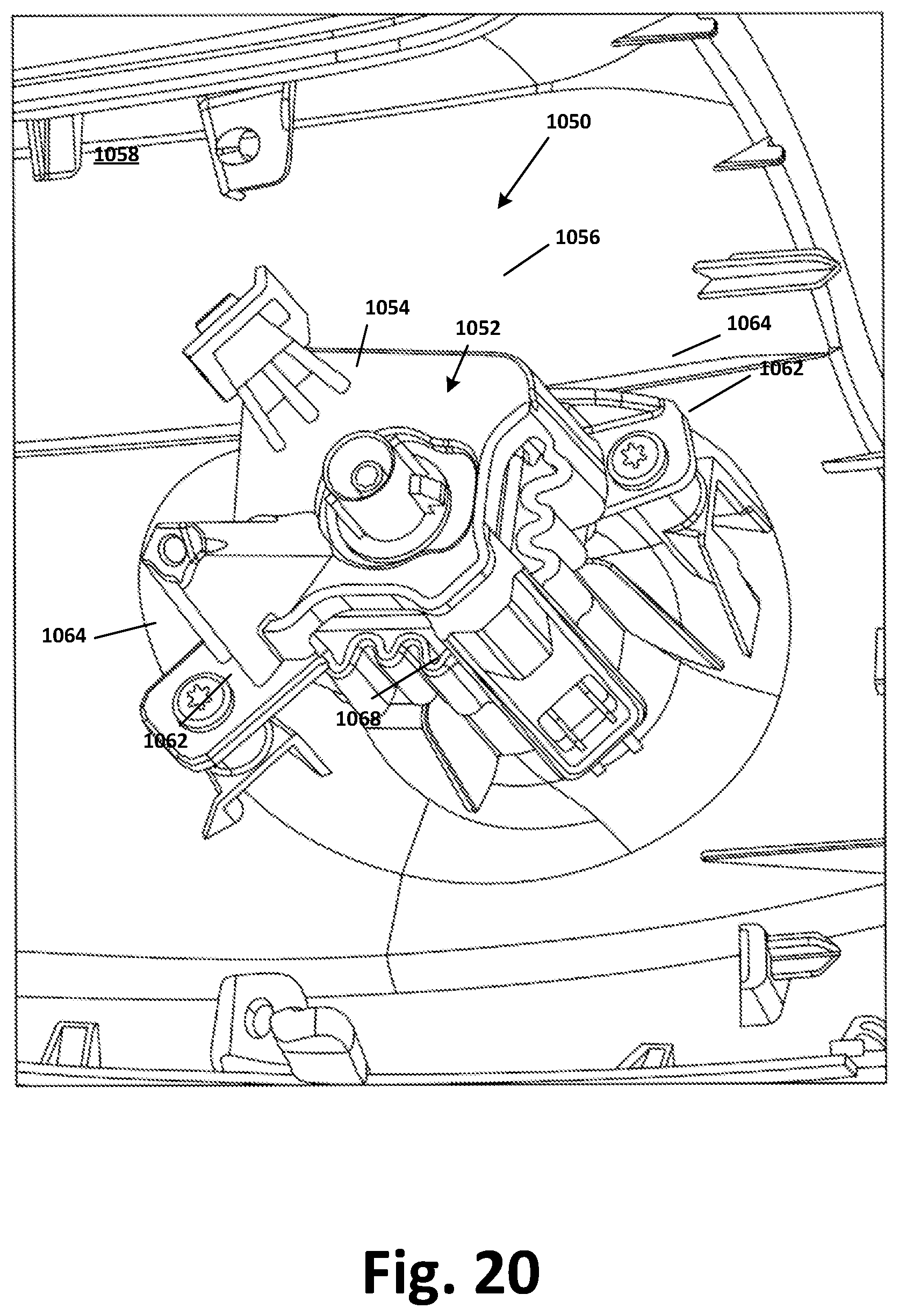 Patent US12581178 Figure 17 – Camera assembly arrangement for vehicle rear view cover and rear view device therewith