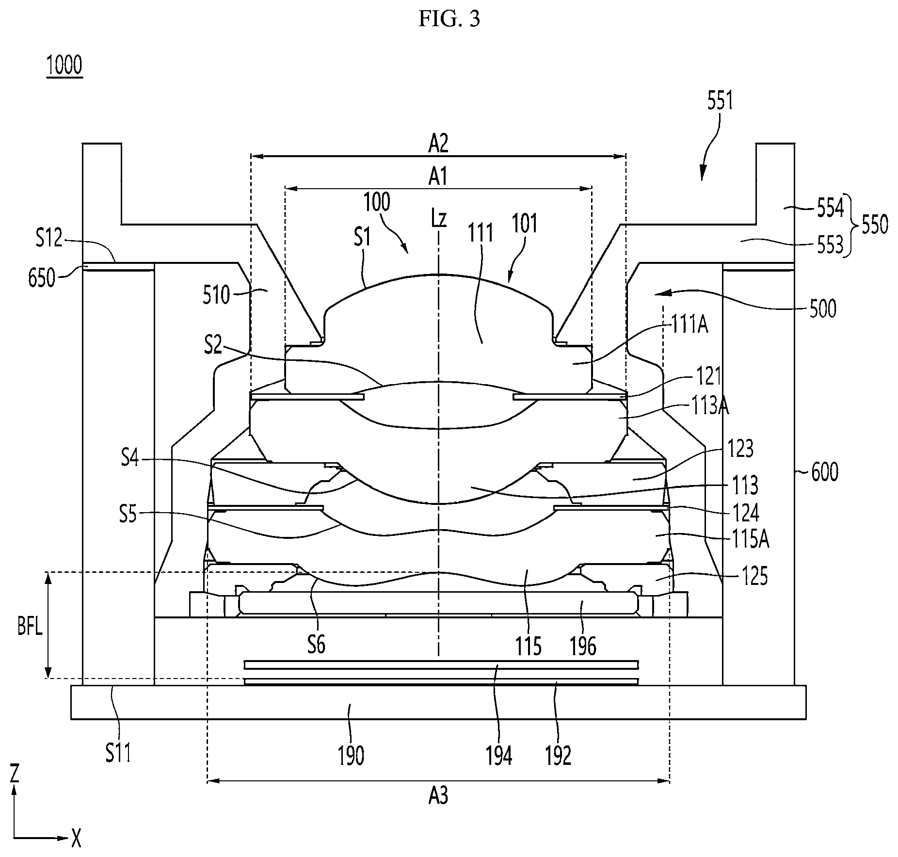 Patent US12581179 Figure 3 – Camera module and vehicle comprising same
