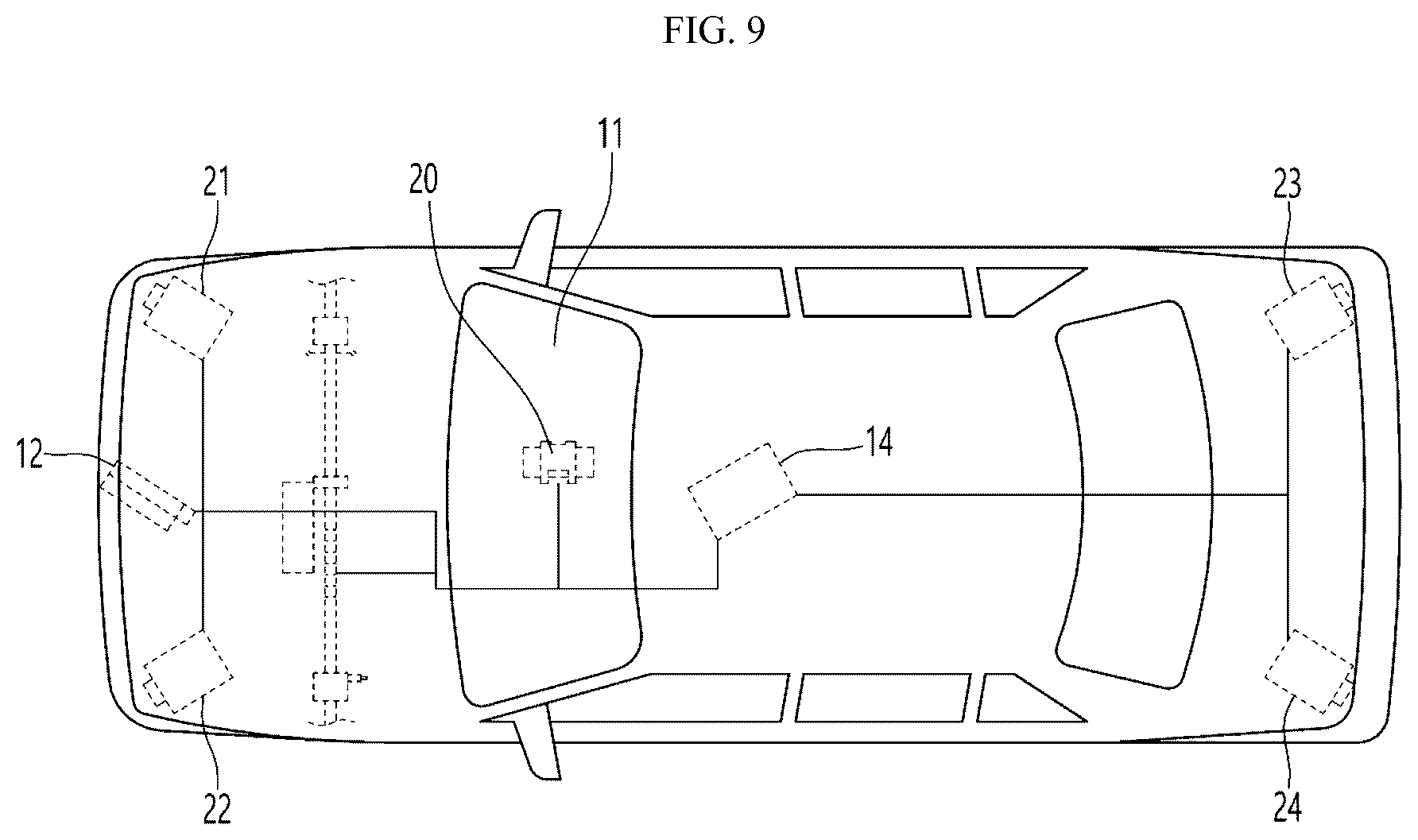 Patent US12581179 Figure 9 – Camera module and vehicle comprising same