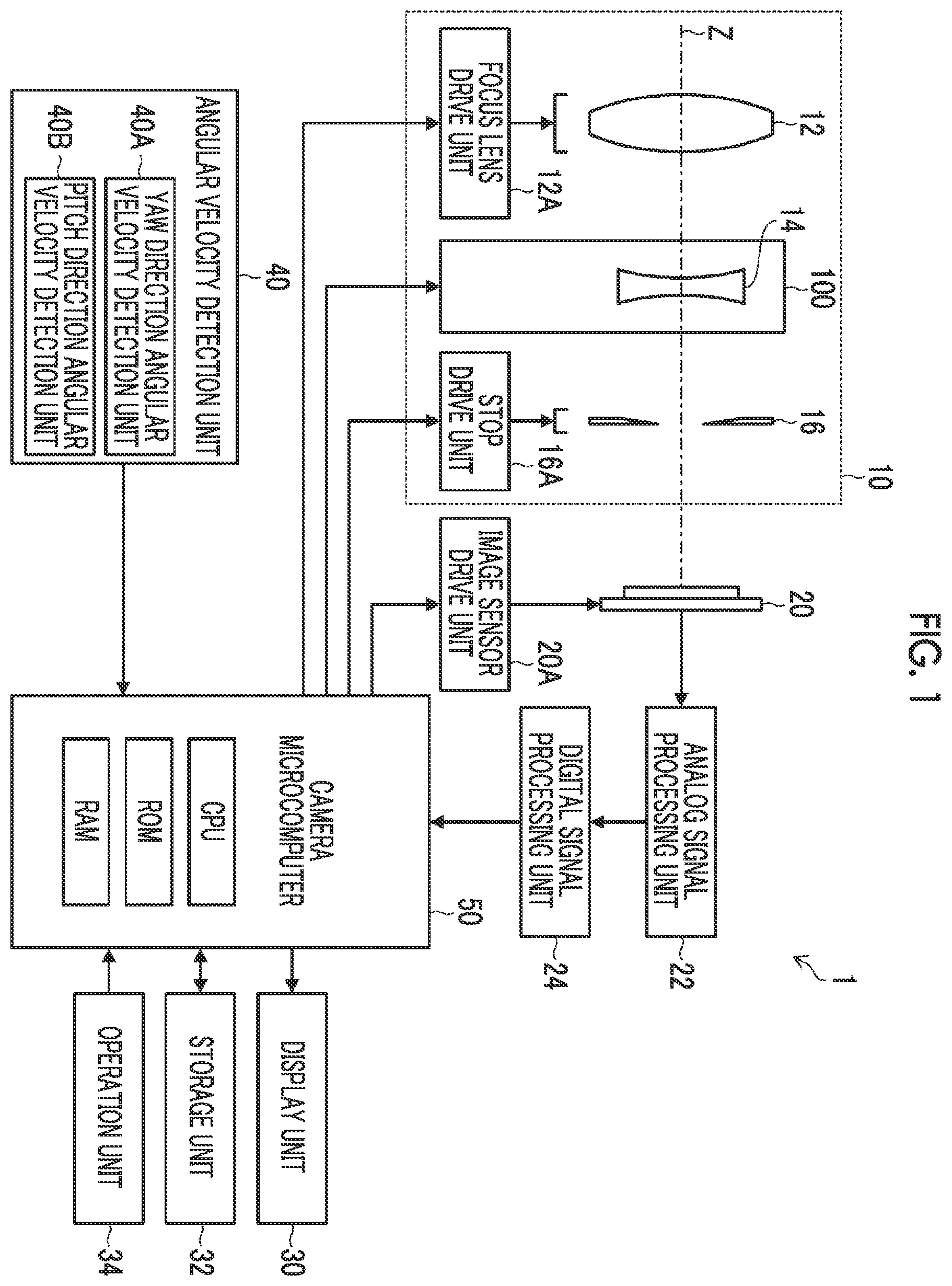 Patent US12581191 — Optical vibration-proof device, optical device, and fixing method of magnetic sensor — Figure 1