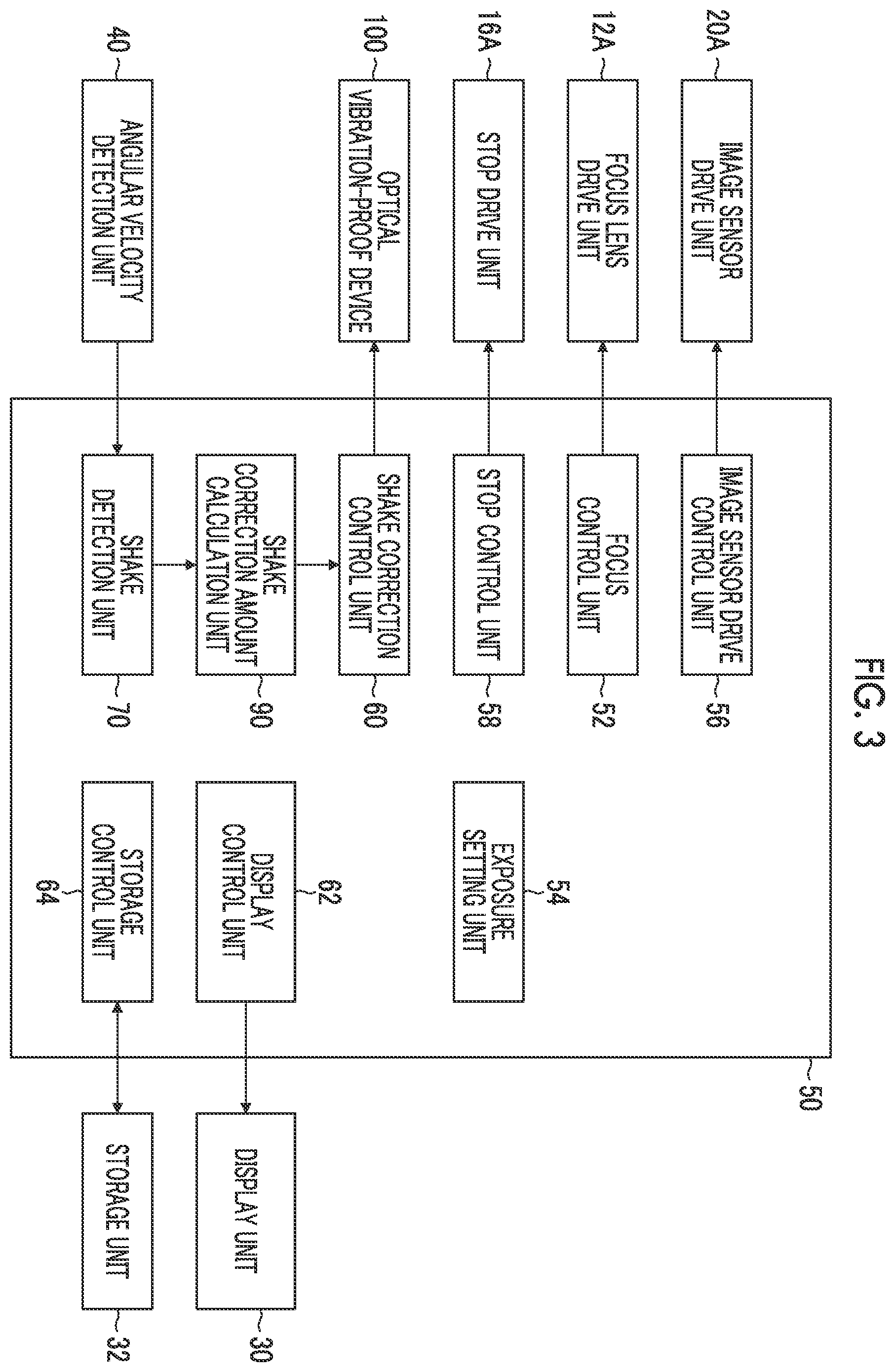 Patent US12581191 Figure 3 – Optical vibration-proof device, optical device, and fixing method of magnetic sensor