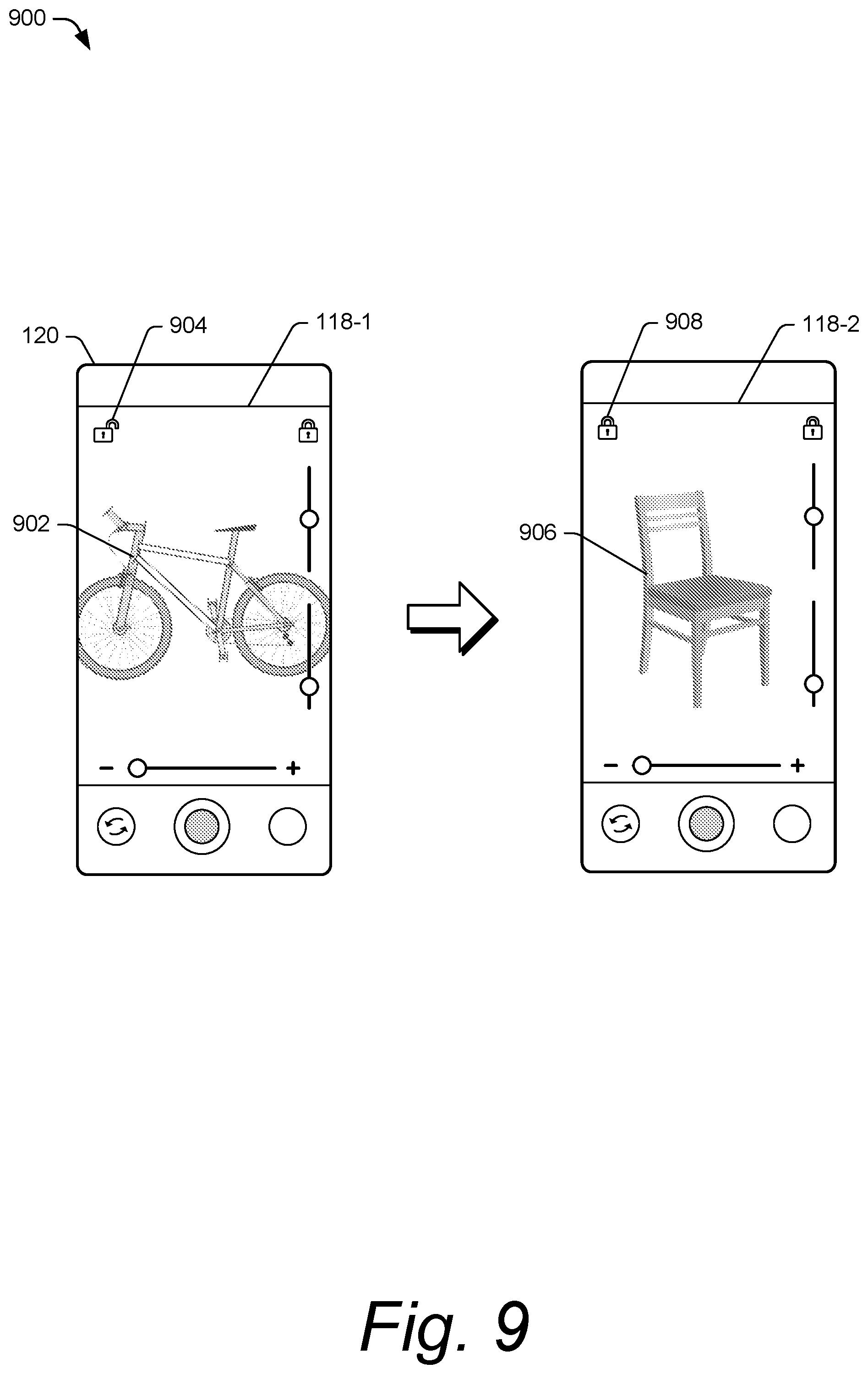 Patent US12581205 Figure 9 – Hybrid white-balance mode in a camera system of an electronic device