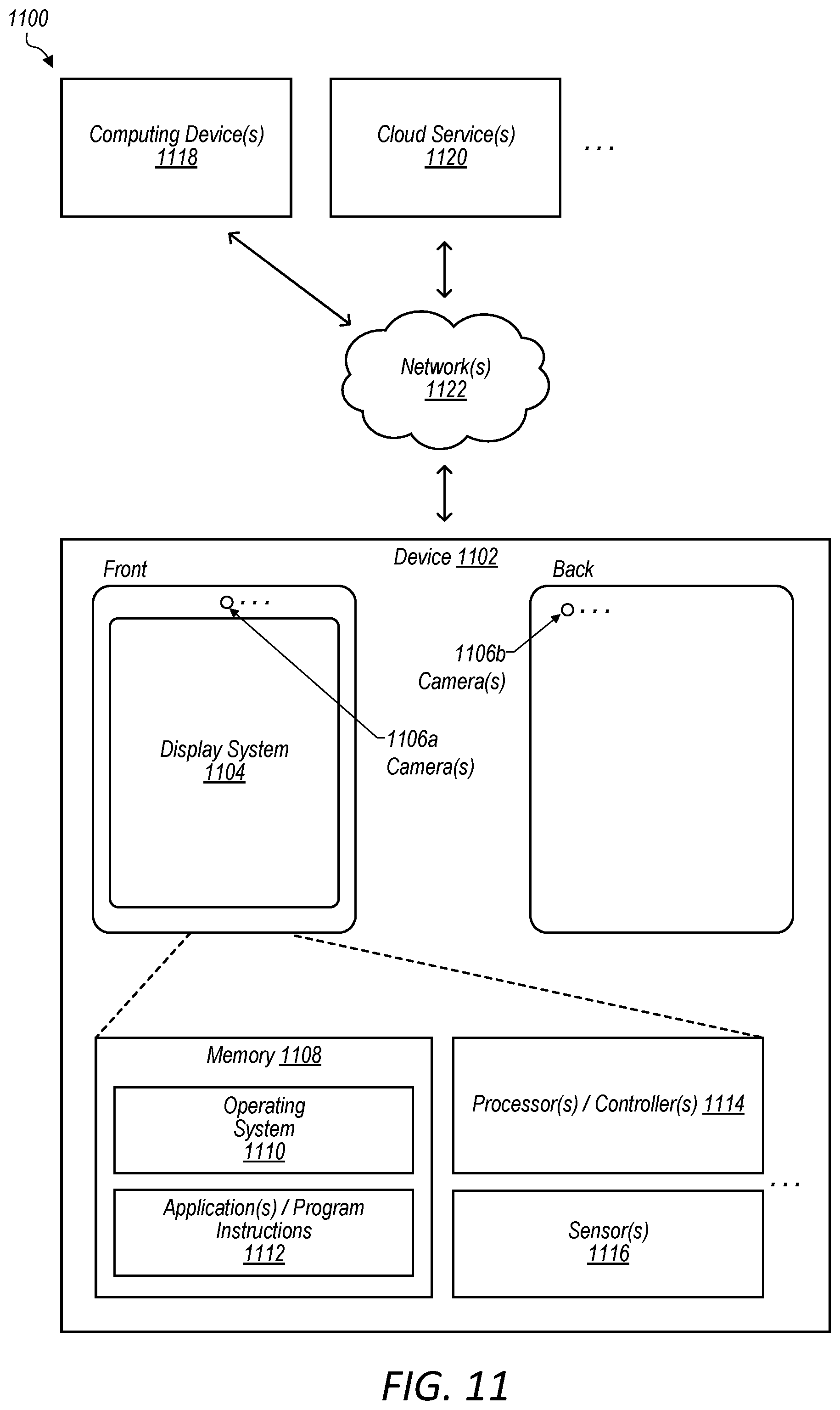 Patent US12581206 Figure 8 – Single flex circuit shared by multiple cameras of a multi-camera system