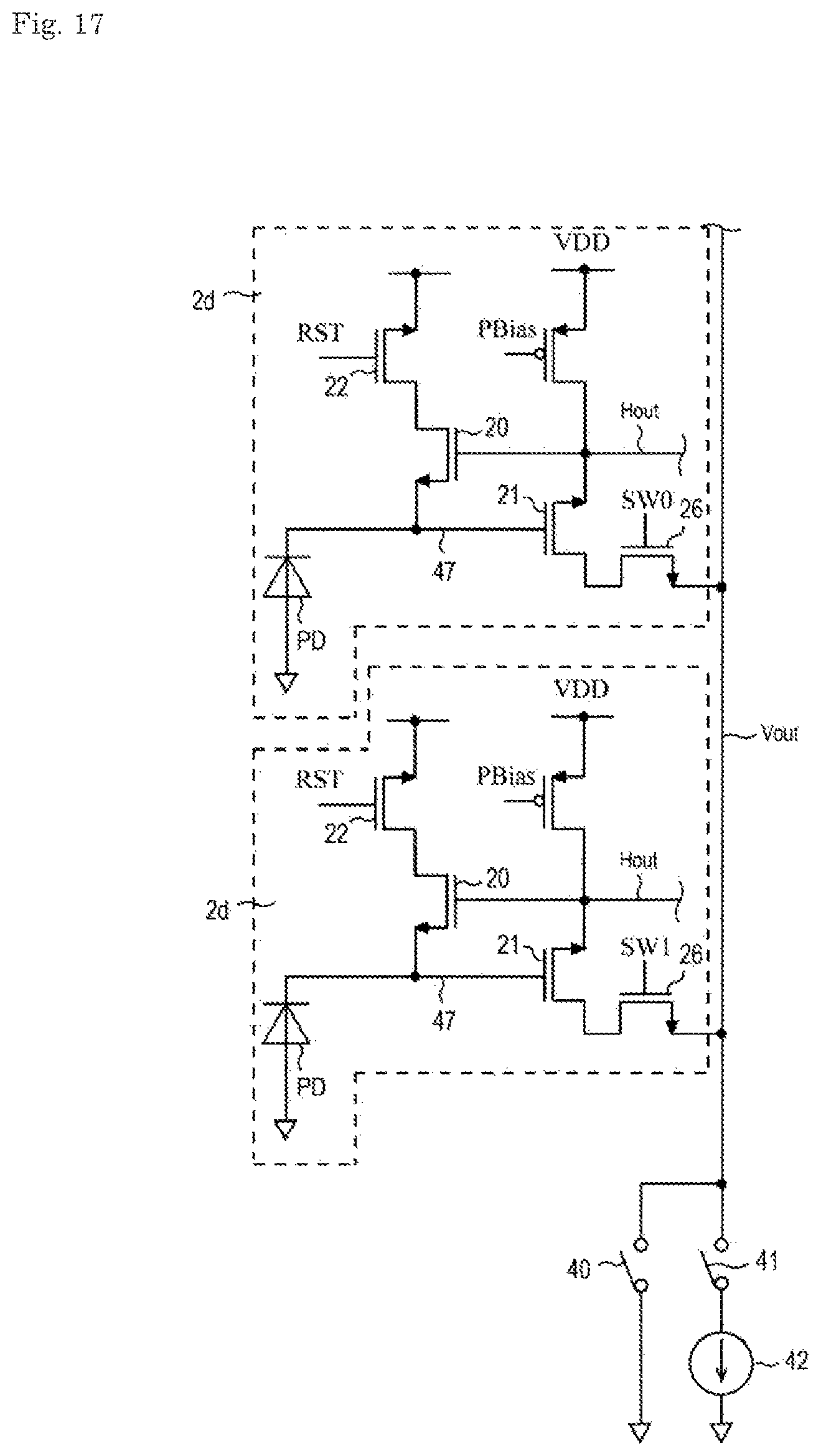 Patent US12581211 Figure 17 – Imaging circuit and imaging device