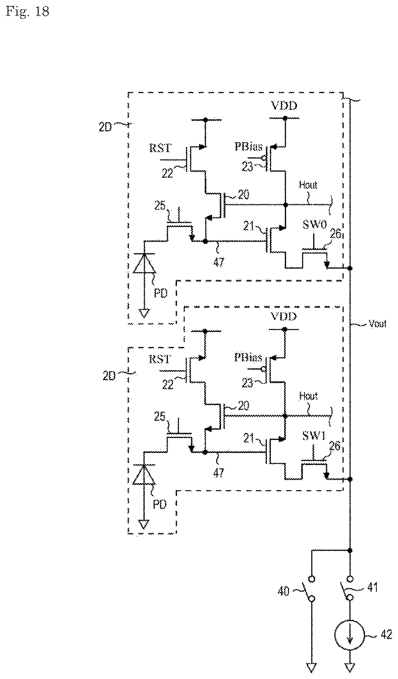 Patent US12581211 Figure 18 – Imaging circuit and imaging device
