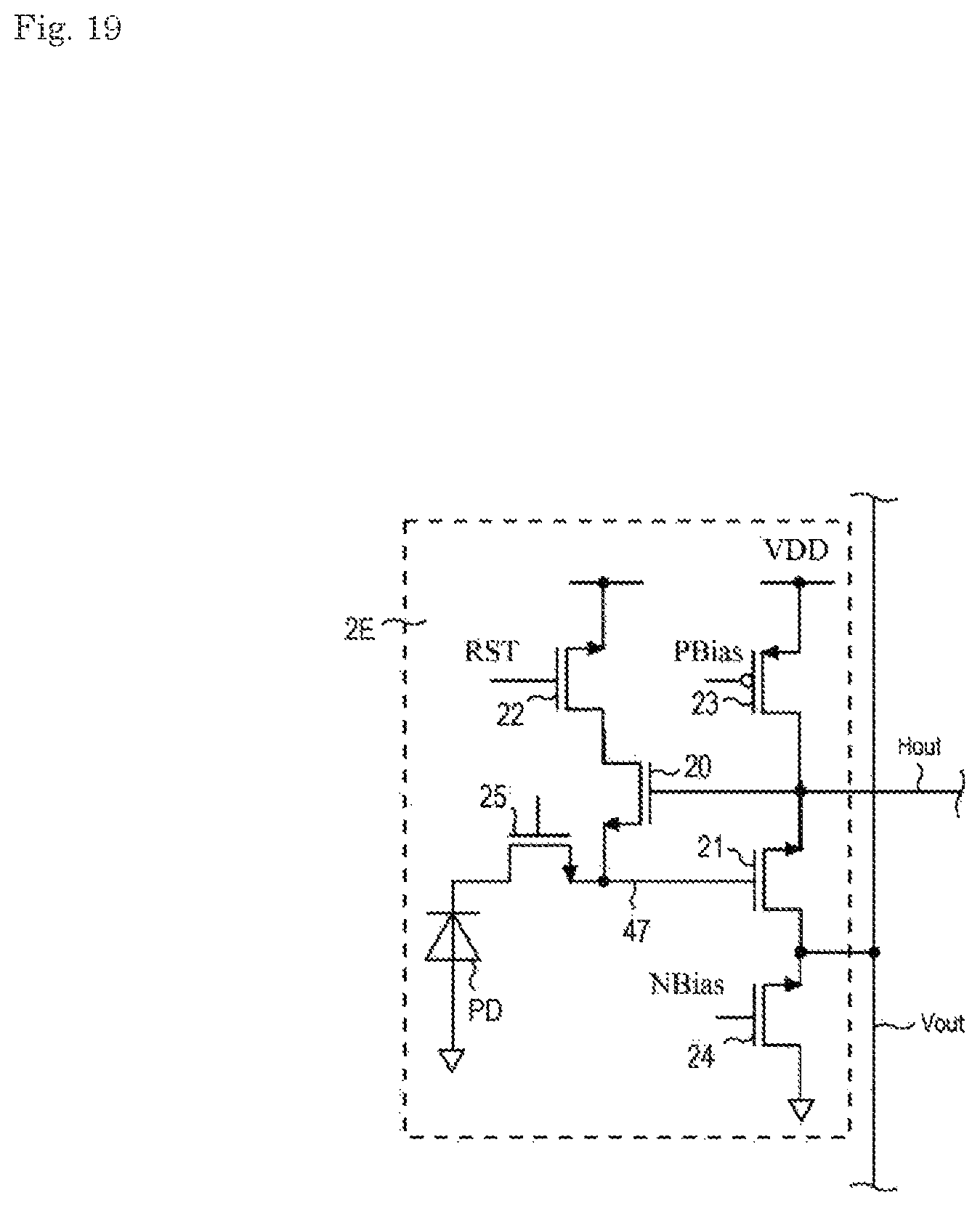 Patent US12581211 Figure 19 – Imaging circuit and imaging device