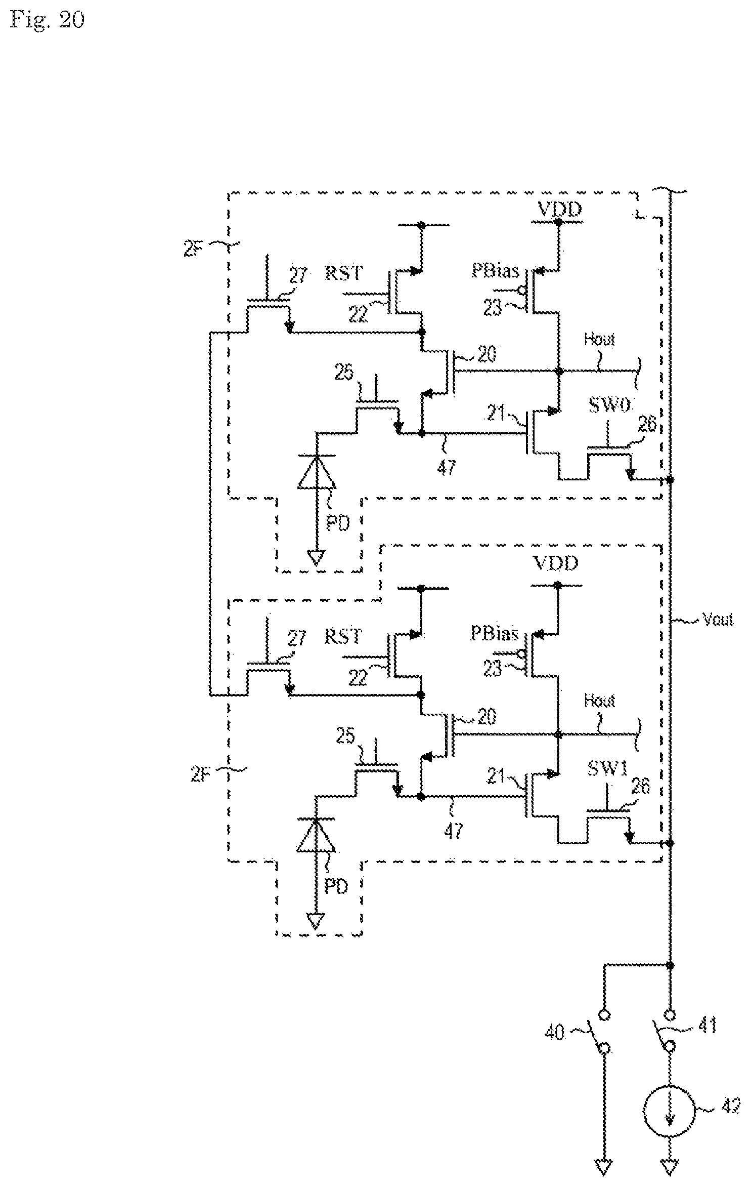 Patent US12581211 Figure 20 – Imaging circuit and imaging device