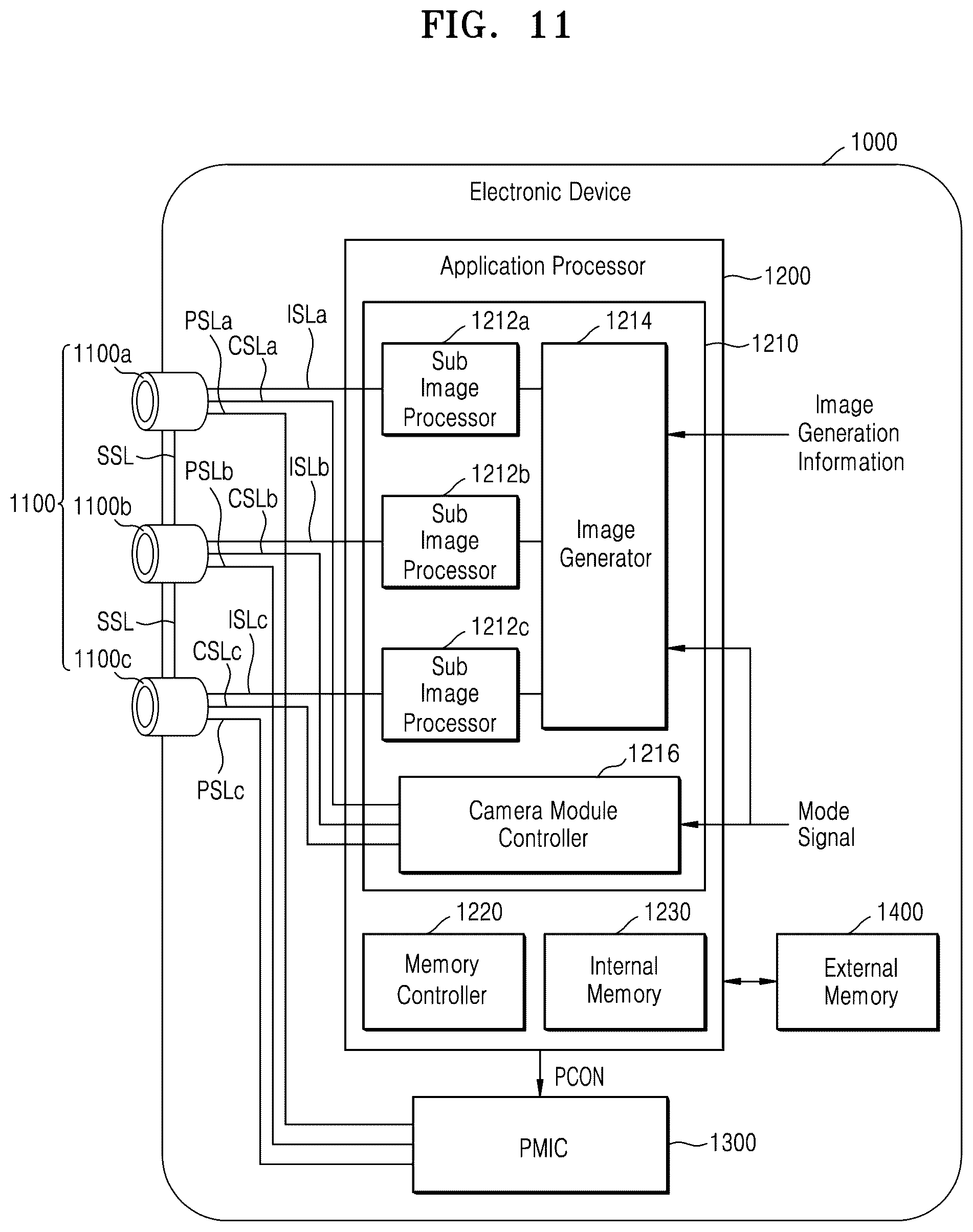 Patent US12581217 Figure 14 – Image sensor