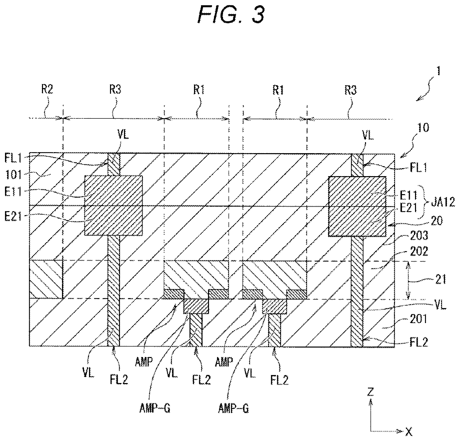 Patent US12581220 Figure 3 – Imaging device having insulated amplification transistor