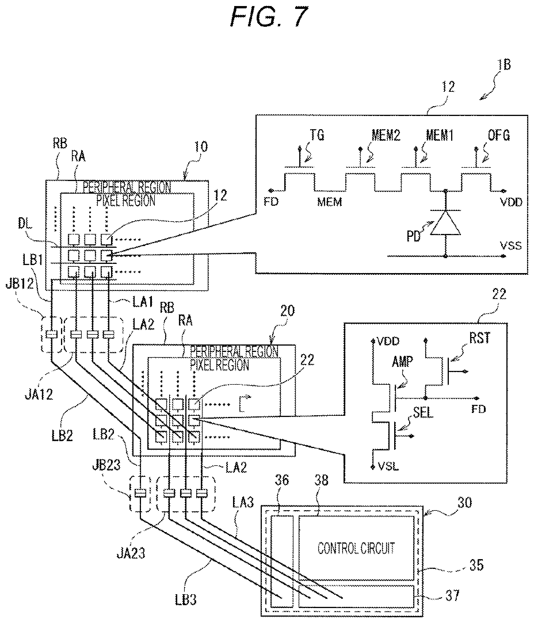 Patent US12581220 Figure 13 – Imaging device having insulated amplification transistor