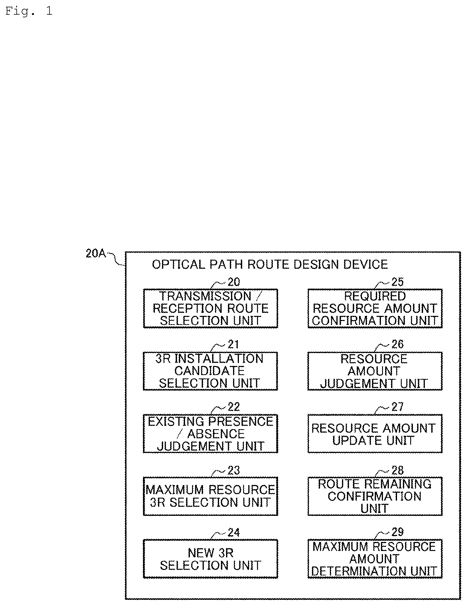 Patent US12581223 Figure 1 – Optical path route design device and optical path route design method