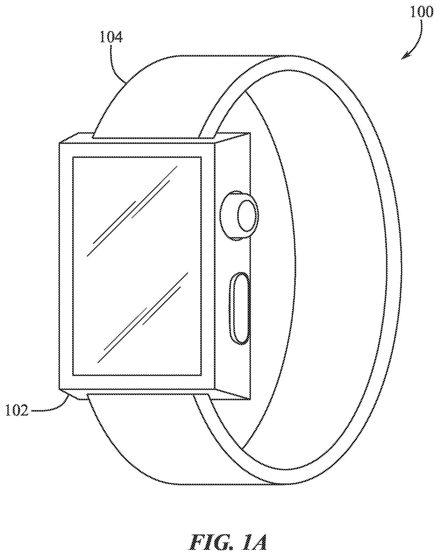 Patent US12581224 Figure 1 – Electronic device with a layered seal