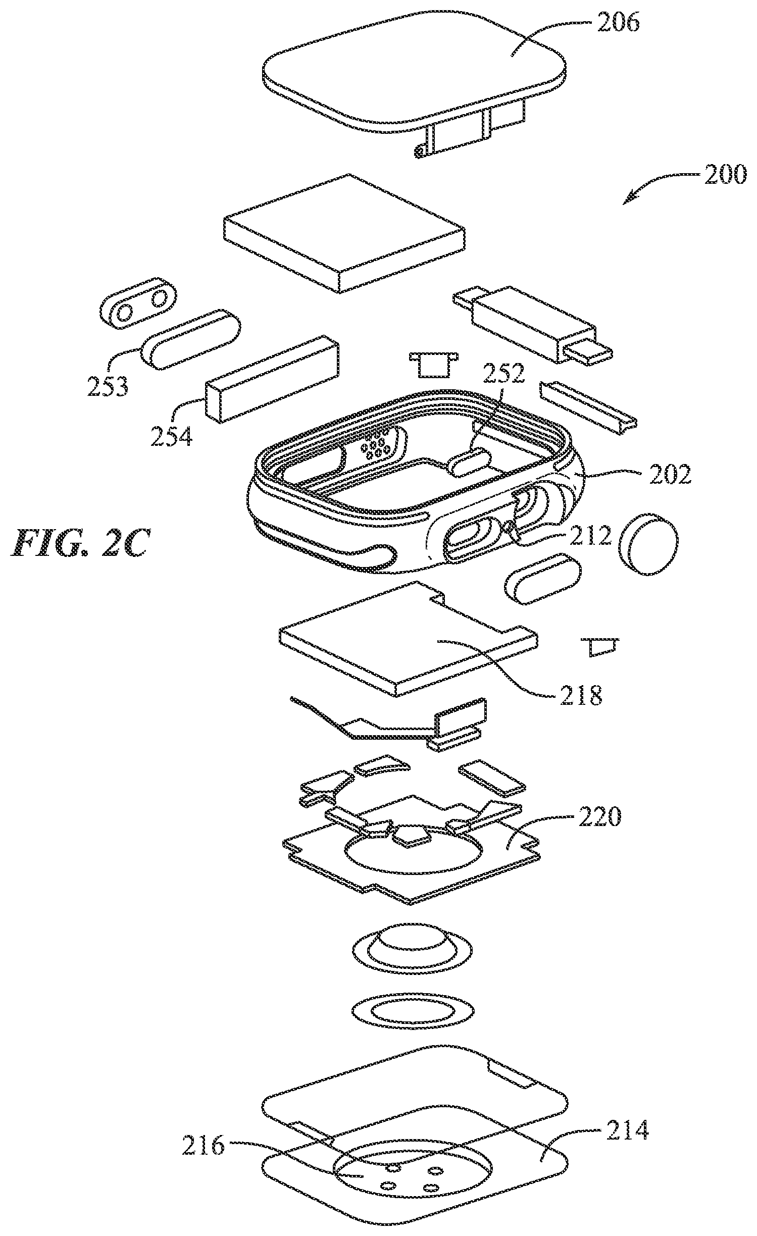 Patent US12581224 Figure 5 – Electronic device with a layered seal