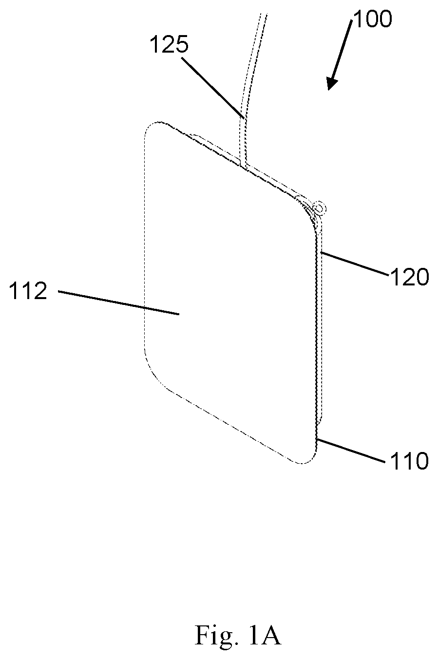 Patent US12581228 Figure 1 – Flat panel loudspeaker with overhanging panel and method of installation thereof