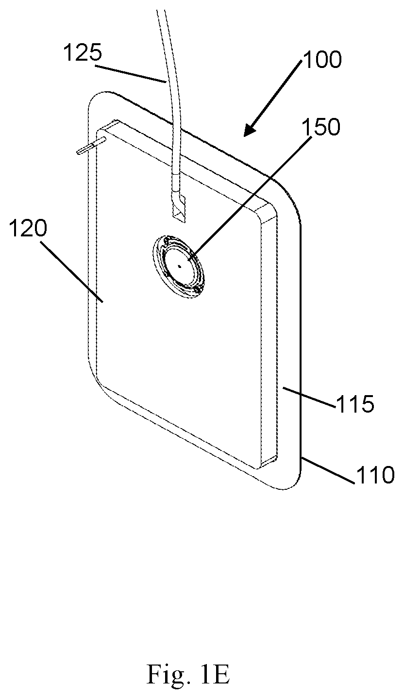 Patent US12581228 Figure 5 – Flat panel loudspeaker with overhanging panel and method of installation thereof
