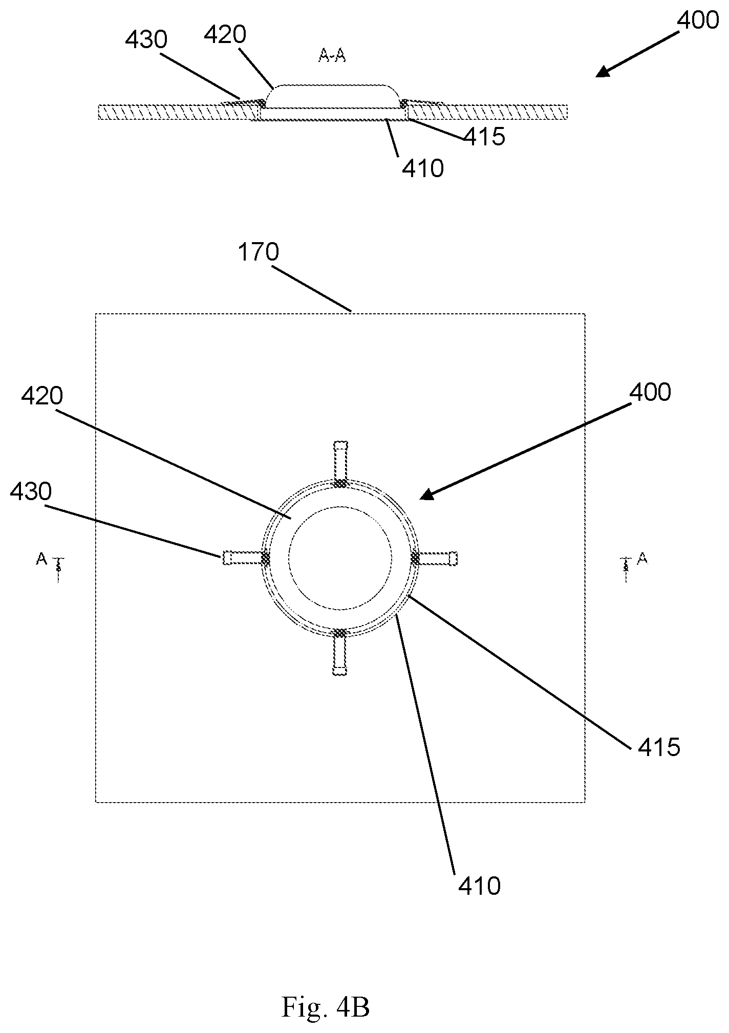 Patent US12581228 Figure 10 – Flat panel loudspeaker with overhanging panel and method of installation thereof