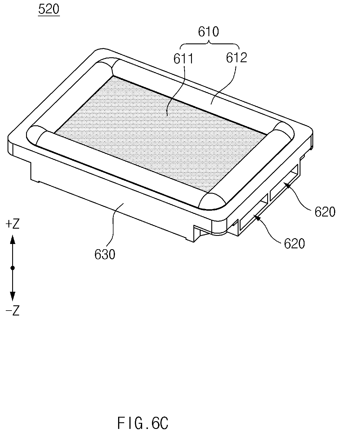 Patent US12581229 Figure 8 – Electronic device including speaker module