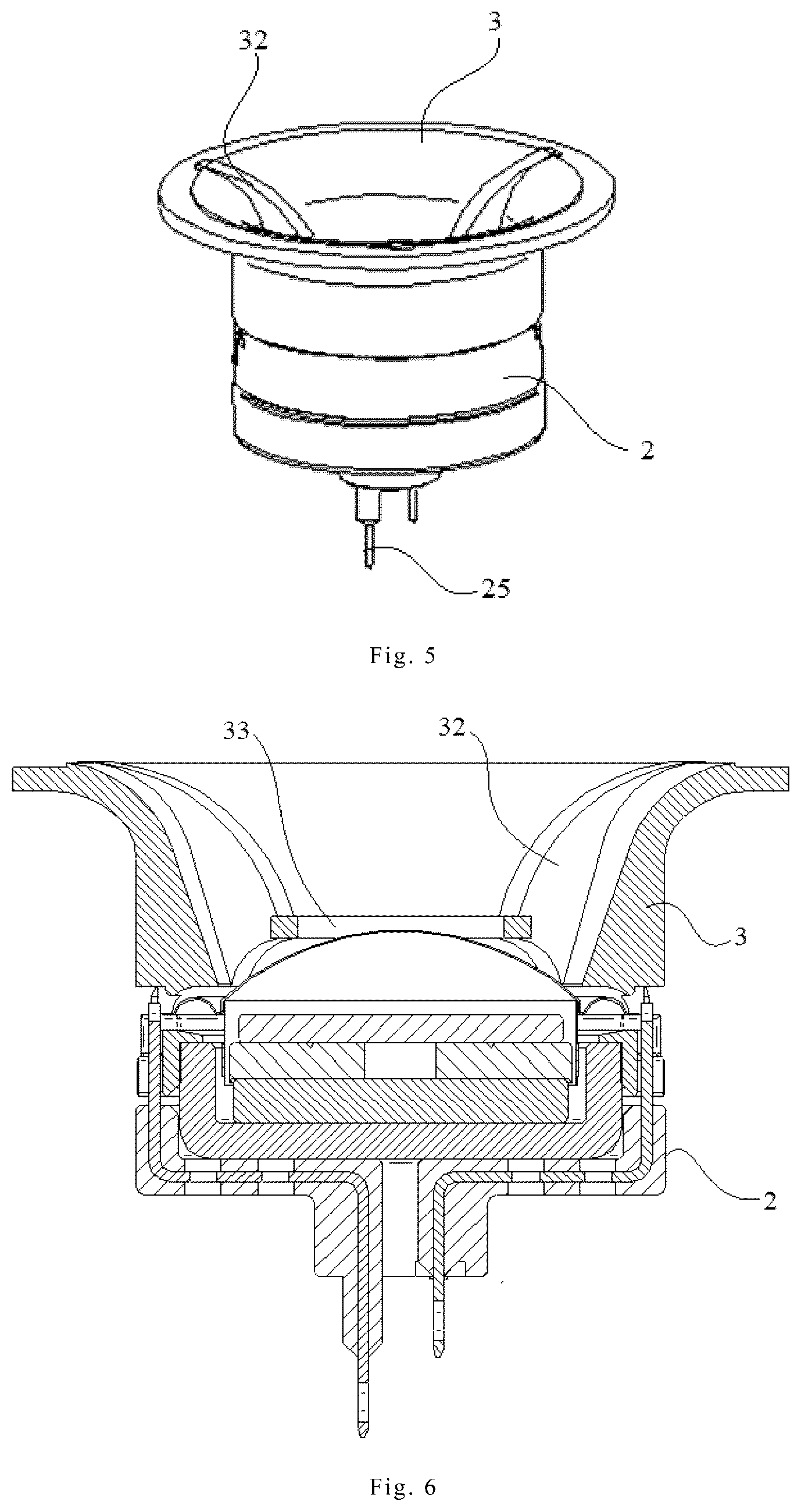 Patent US12581231 Figure 3 – Coaxial loudspeaker with horn and shape optimization method therefor