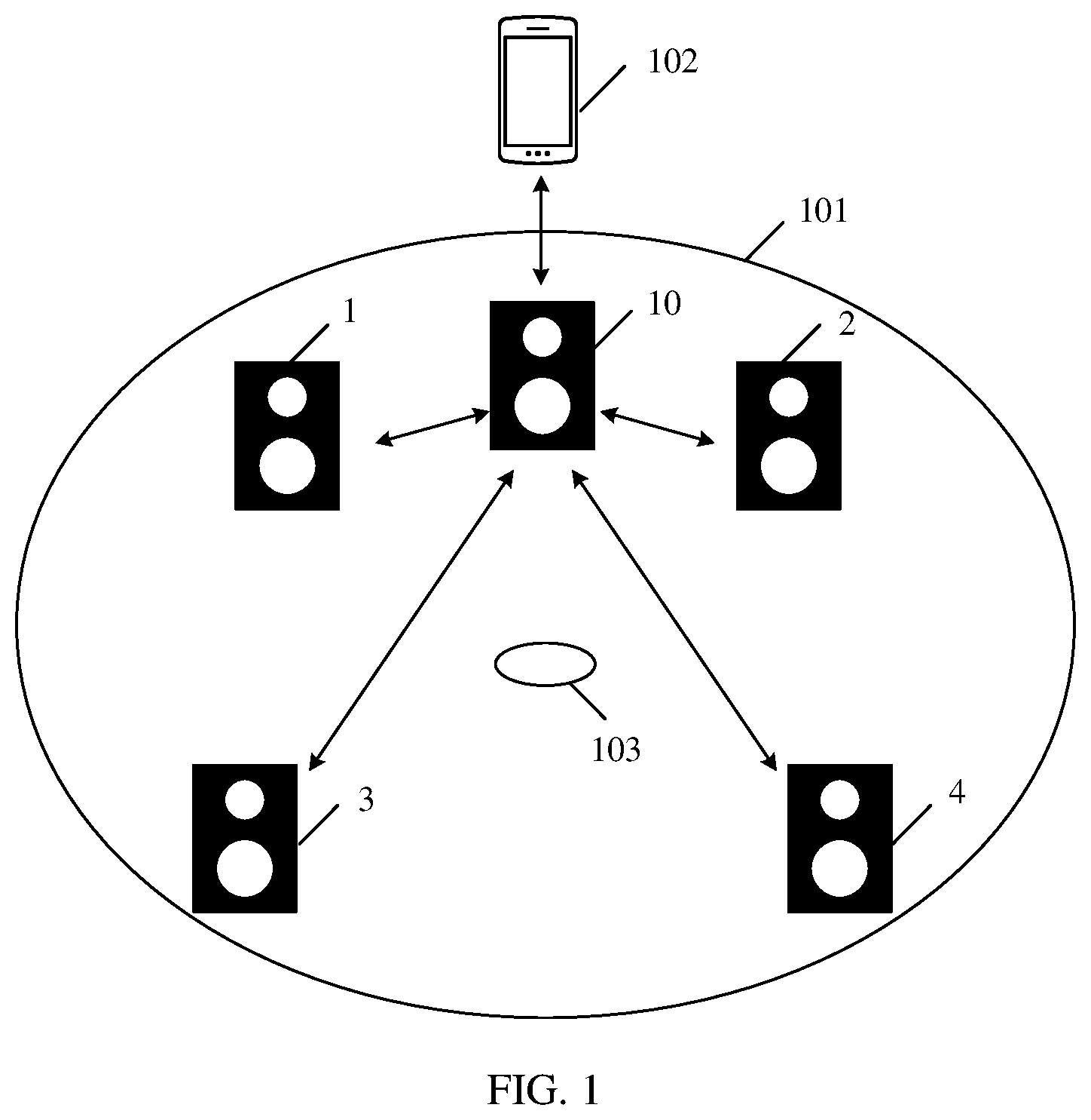 Patent US12581240 Figure 1 – Method and system for determining audio channel role of sound box, electronic device, and storage medium
