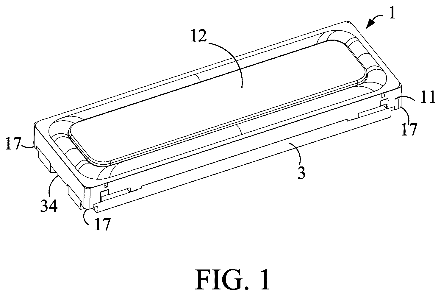 Patent US12581243 Figure 1 – Vibration damping loudspeaker