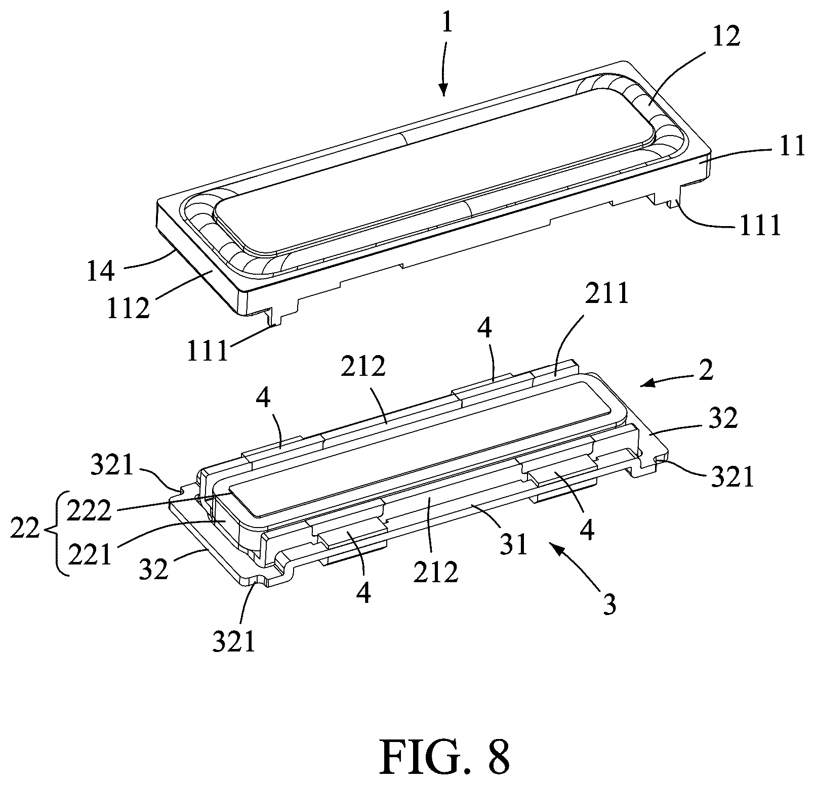 Patent US12581243 Figure 8 – Vibration damping loudspeaker