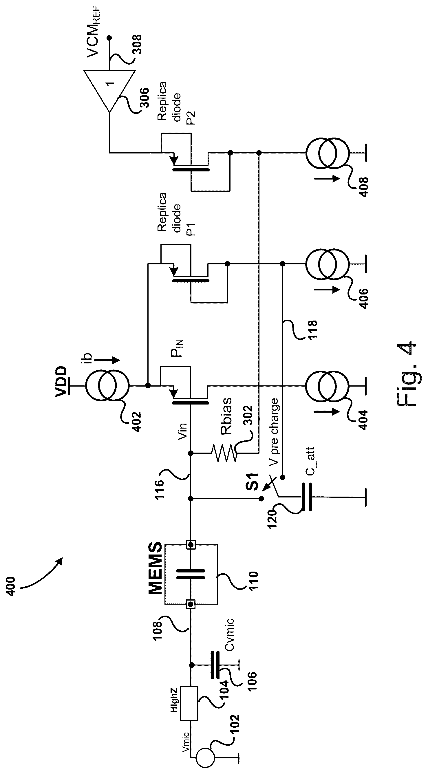 Patent US12581246 Figure 5 – Glitch-less acoustic range optimization for microphones