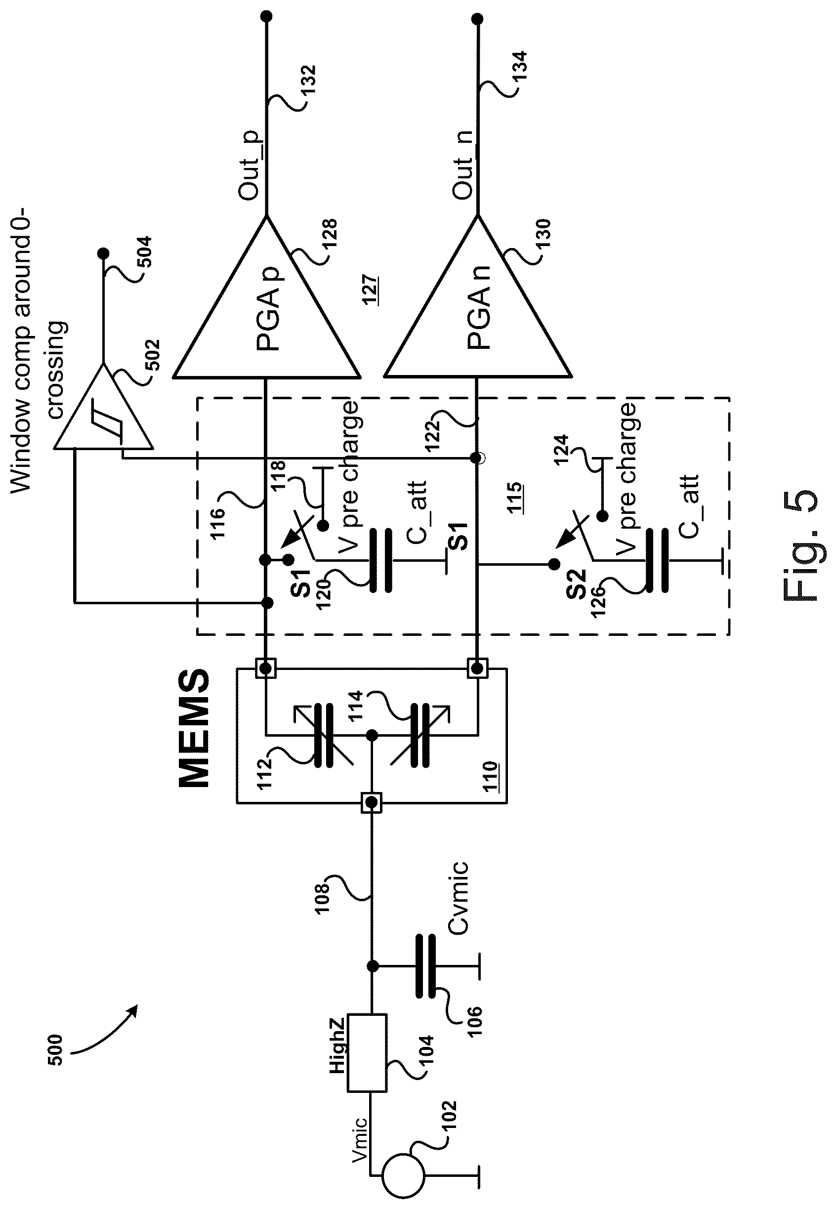 Patent US12581246 Figure 6 – Glitch-less acoustic range optimization for microphones