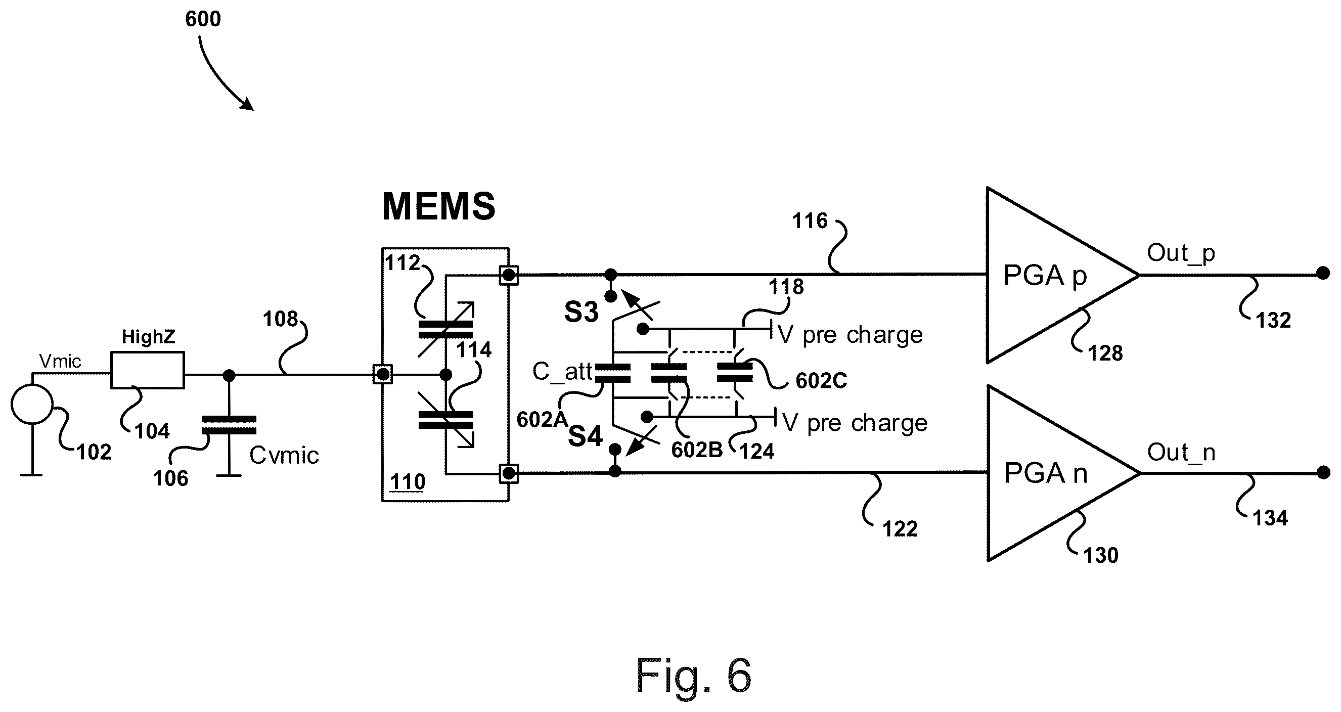 Patent US12581246 Figure 7 – Glitch-less acoustic range optimization for microphones