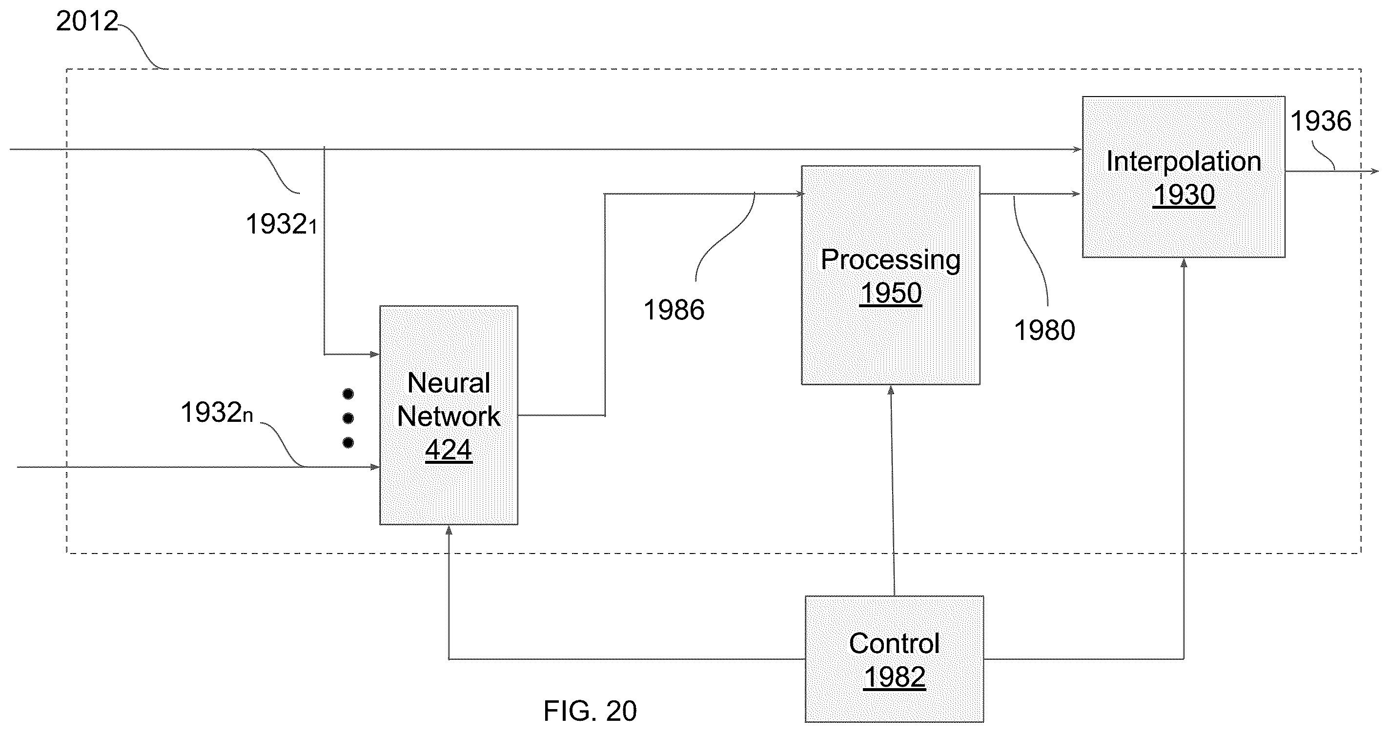 Patent US12581250 Figure 19 – Ear-worn device with neural network for noise reduction and/or spatial focusing using multiple input audio signals