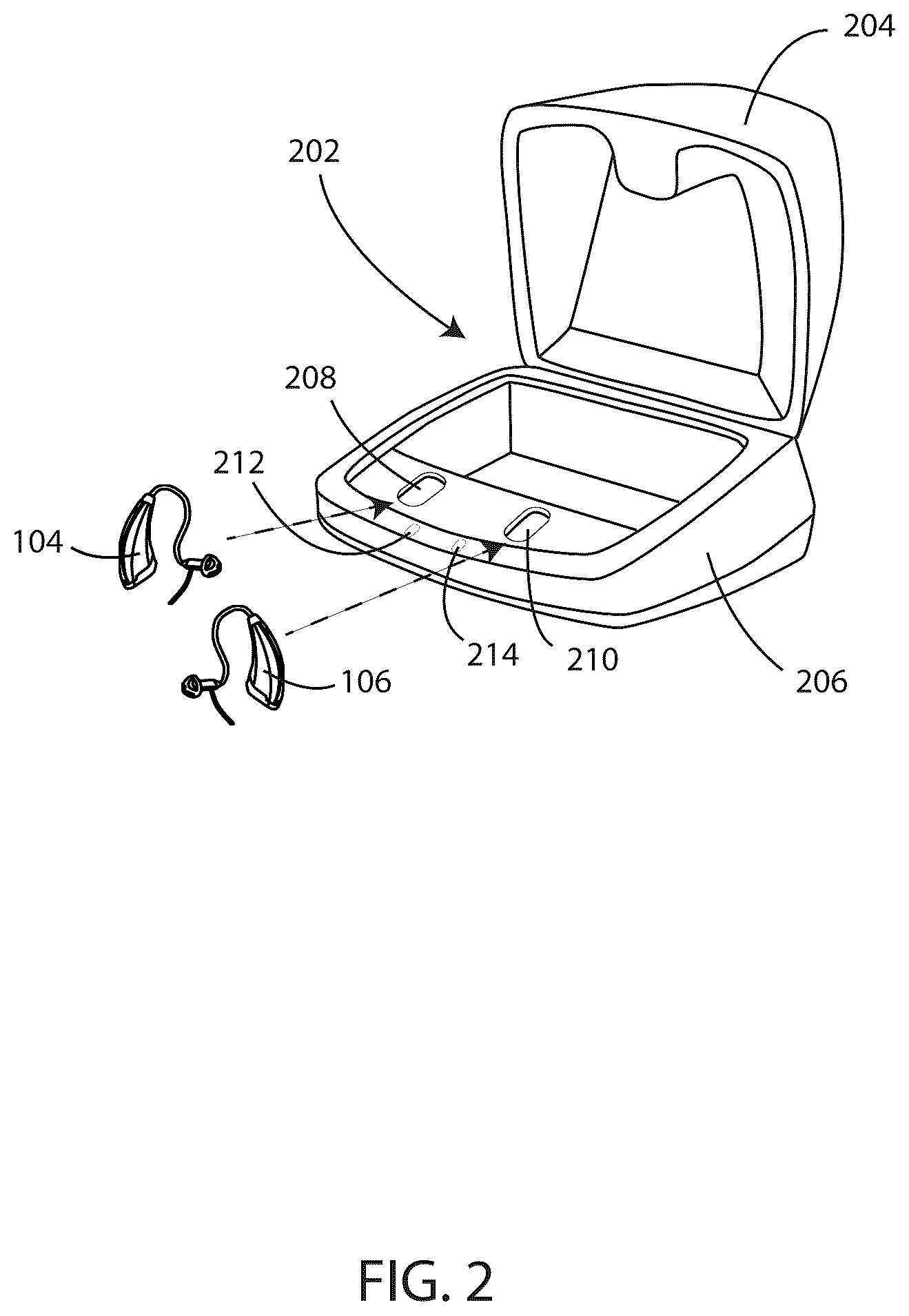 Patent US12581253 Figure 2 – Hearing assistance devices with control of other devices