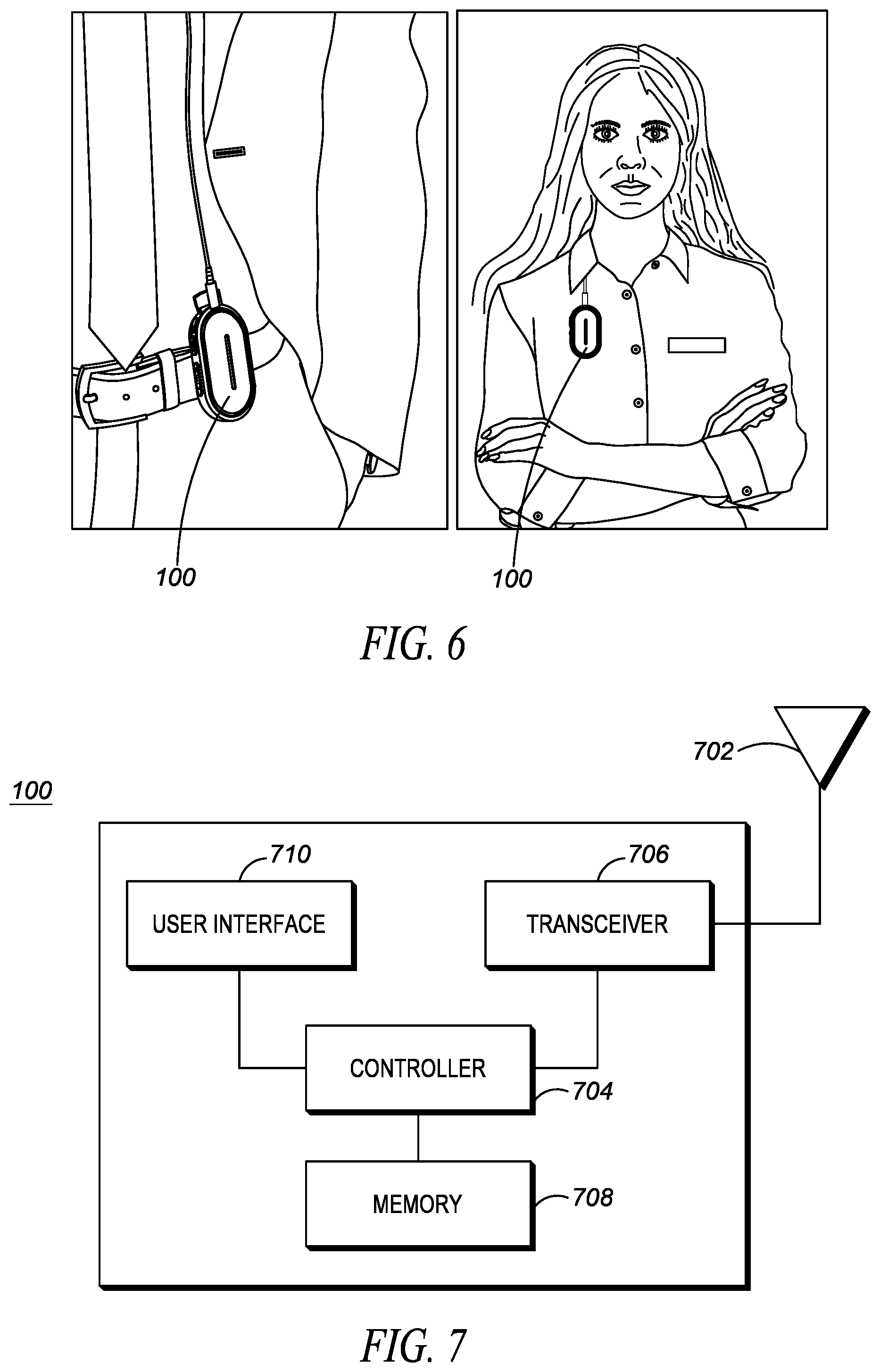 Patent US12581274 Figure 6 – Portable communication device