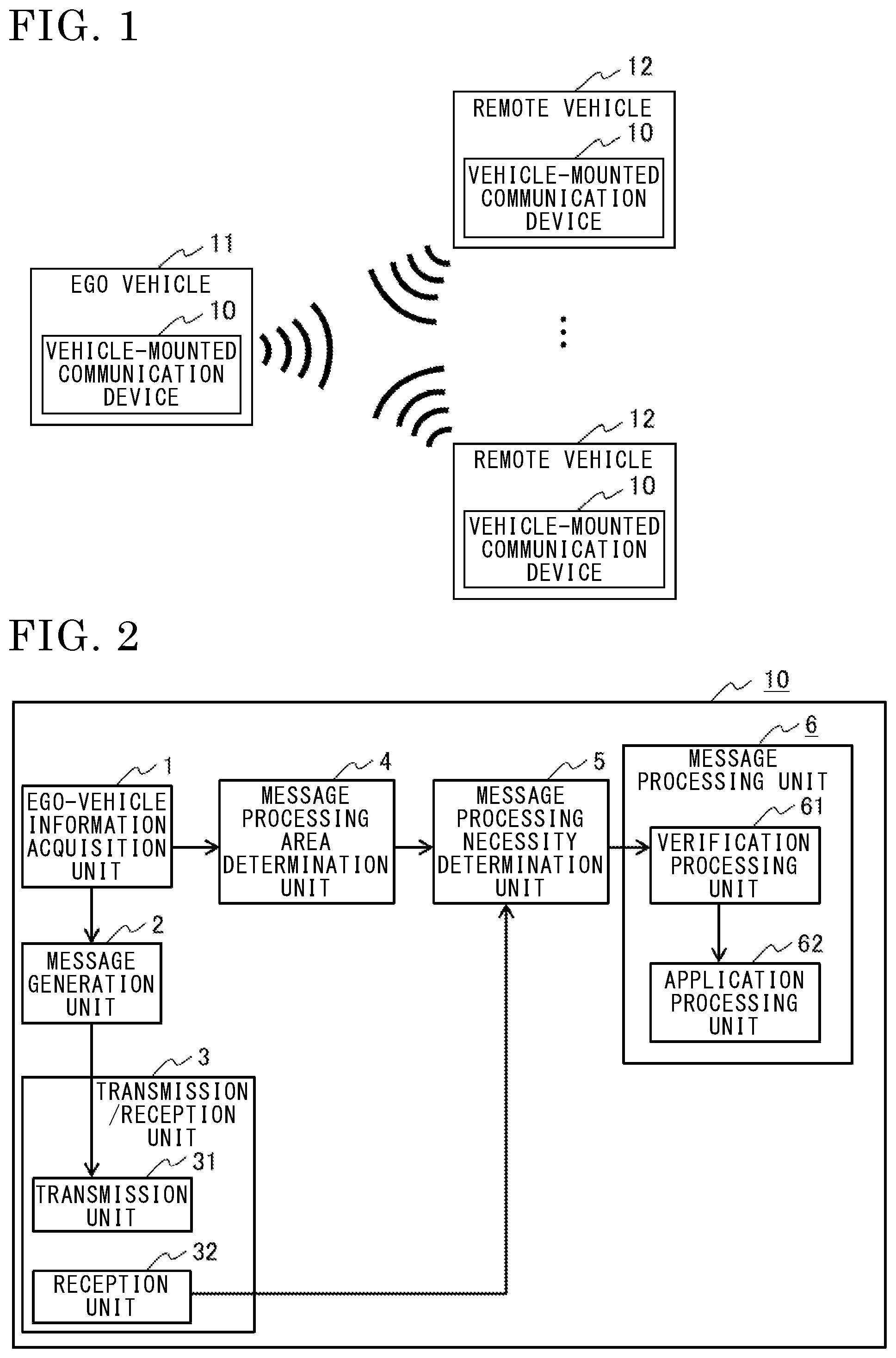 Patent US12581277 — Vehicle-mounted communication device — Figure 1