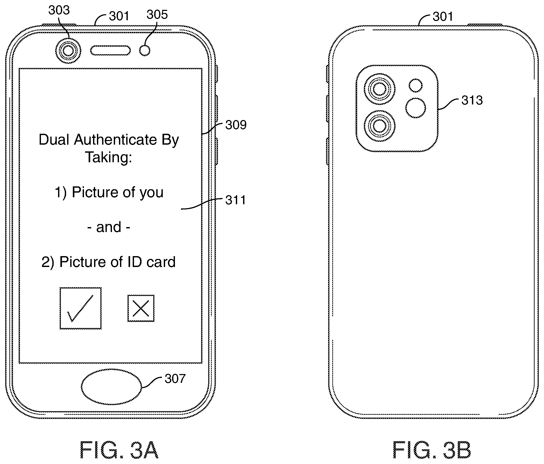 Patent US12581294 Figure 3 – Mobile device dual authentication