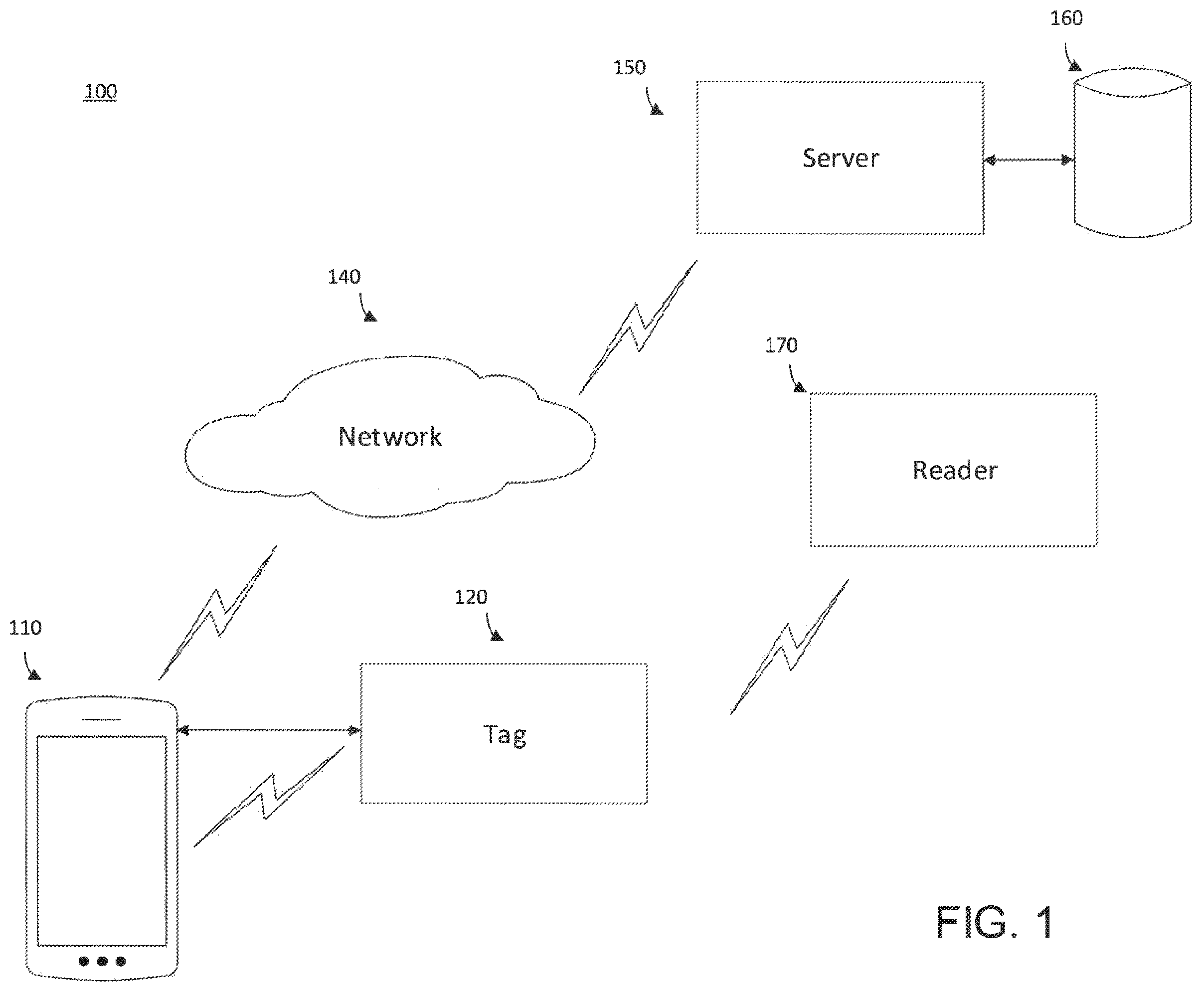 Patent US12581300 Figure 1 – Wireless communication tag