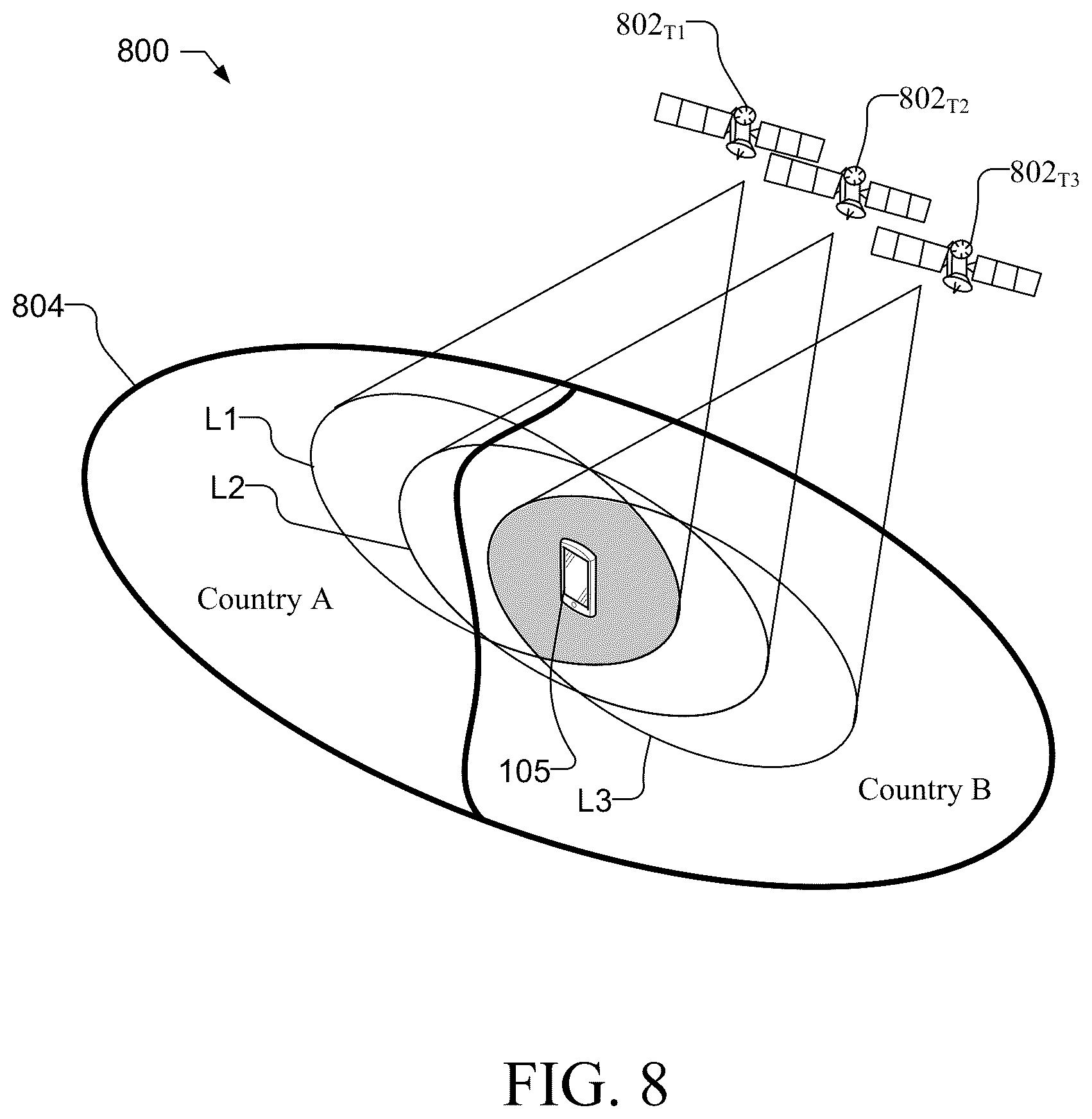 Patent US12581312 Figure 7 – Systems and methods for supporting location and country determination for 5G satellite access