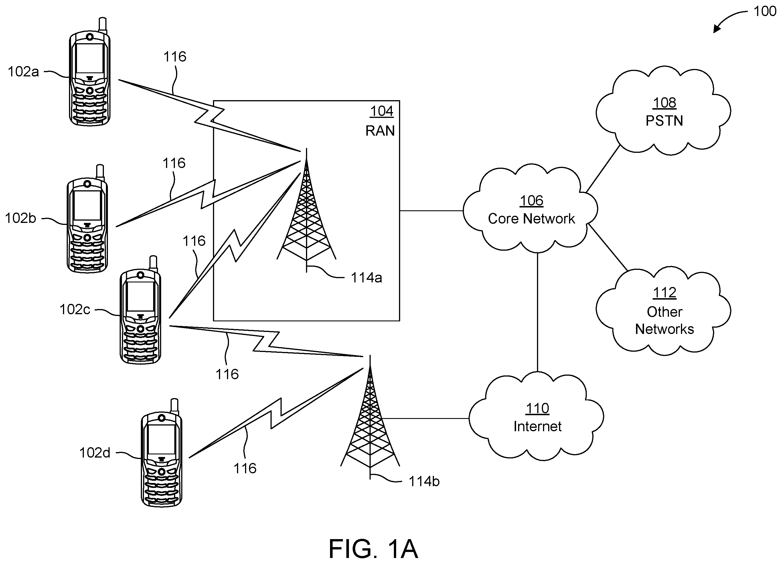 Patent US12581346 Figure 1 – Methods and WTRU for positioning with reduced latency in wireless communication systems