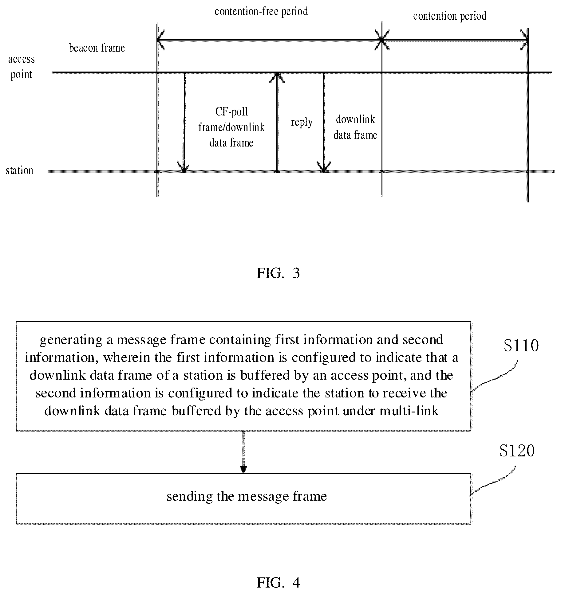 Patent US12581366 Figure 2 – Method and apparatus for transmission of buffered downlink data trame under multi-connection