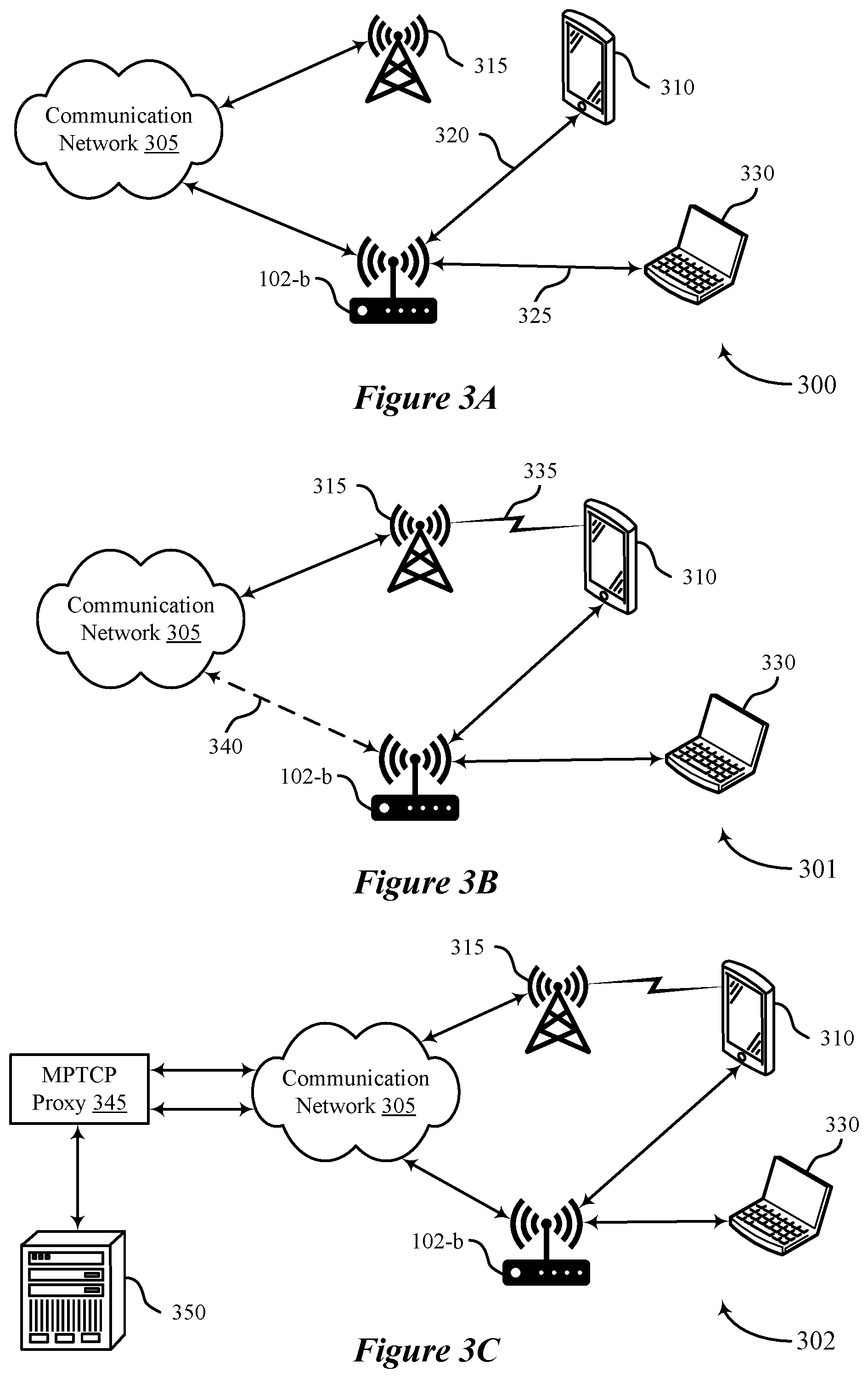 Patent US12581388 Figure 3 – Dynamic path selection techniques for wireless connectivity