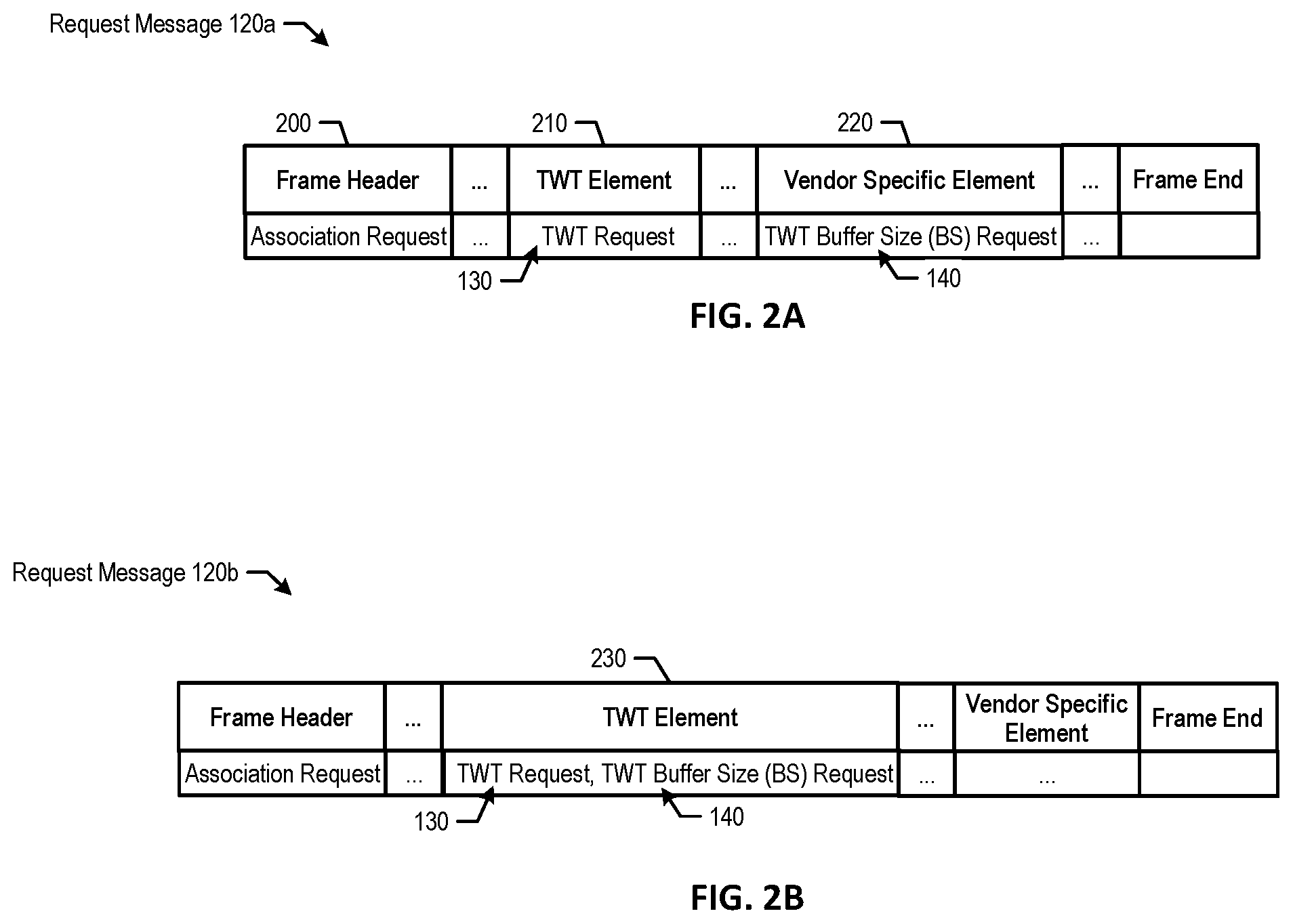 Patent US12581409 Figure 2 – Power saving techniques for supporting downlink data buffer size negotiation in a target wake time (TWT) protocol