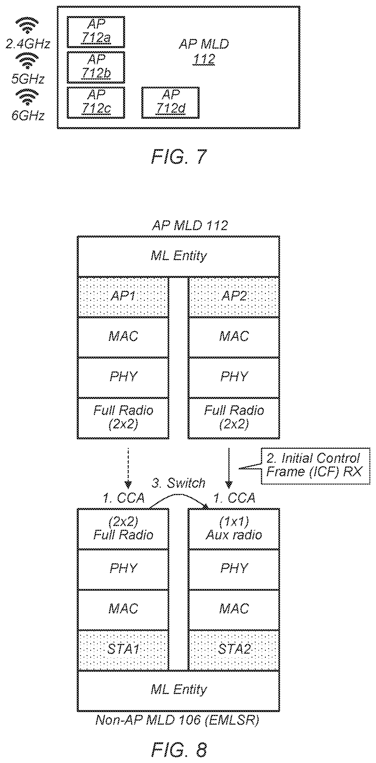 Patent US12581416 Figure 6 – Multi-link single radio suspension and operating parameters