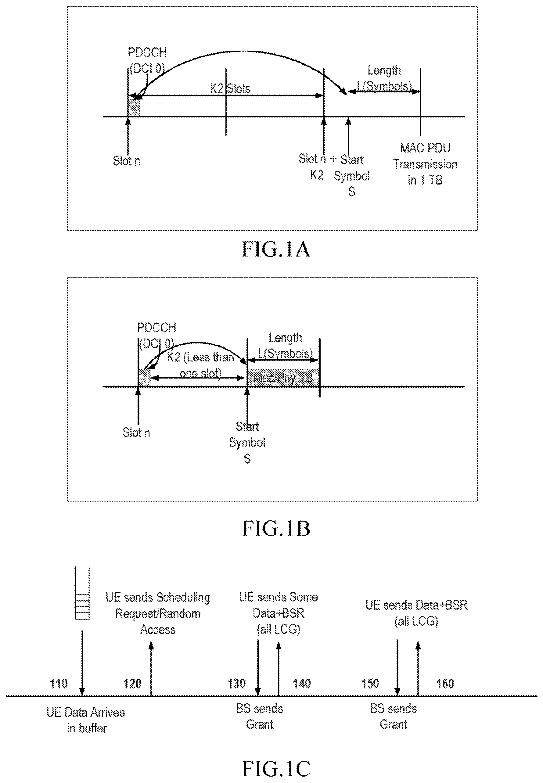 Patent US12581494 Figure 1 – Uplink data grant scheduling