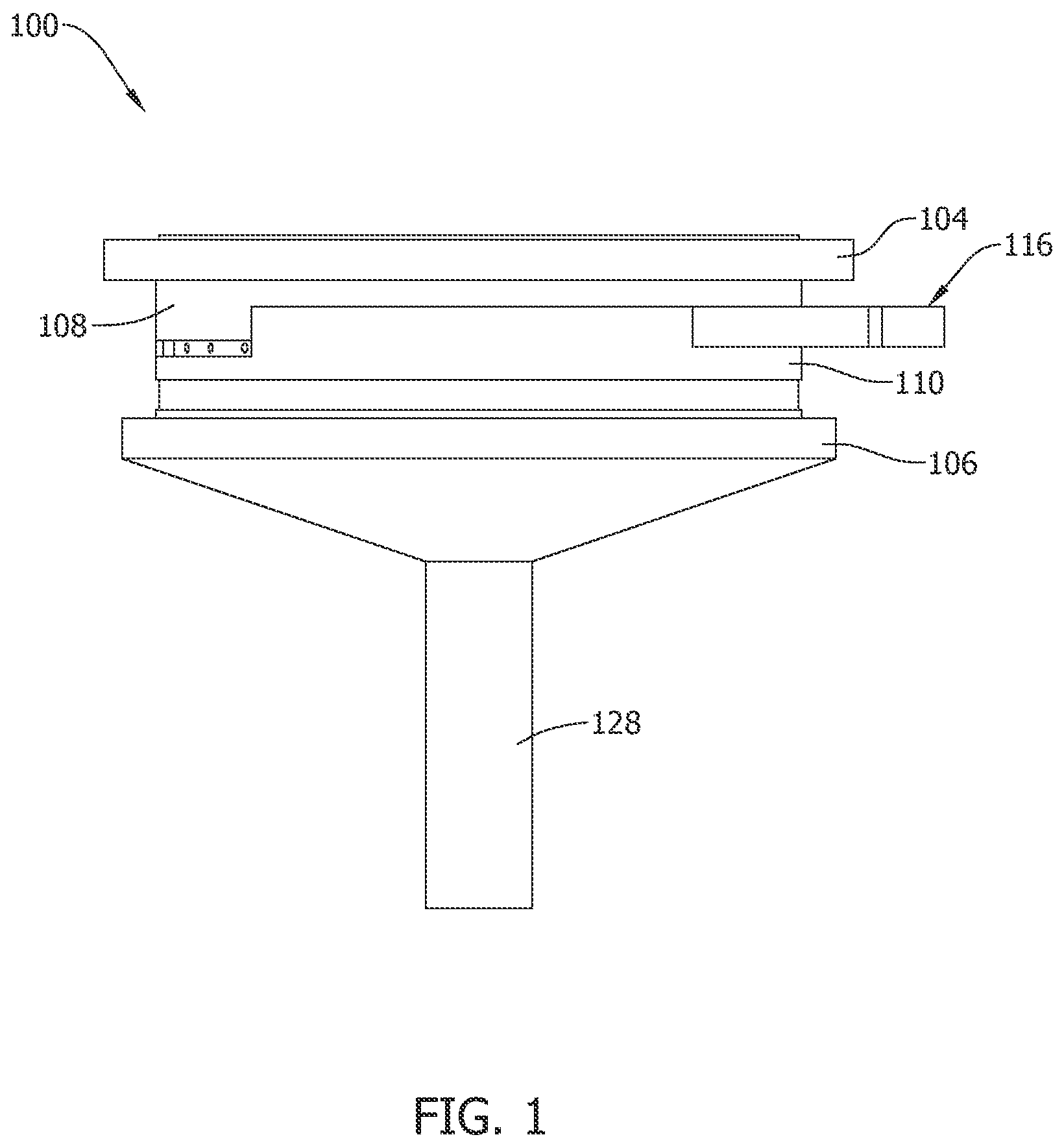 Patent US12581571 Figure 1 – System and methods for a radiant heat cap in a semiconductor wafer reactor