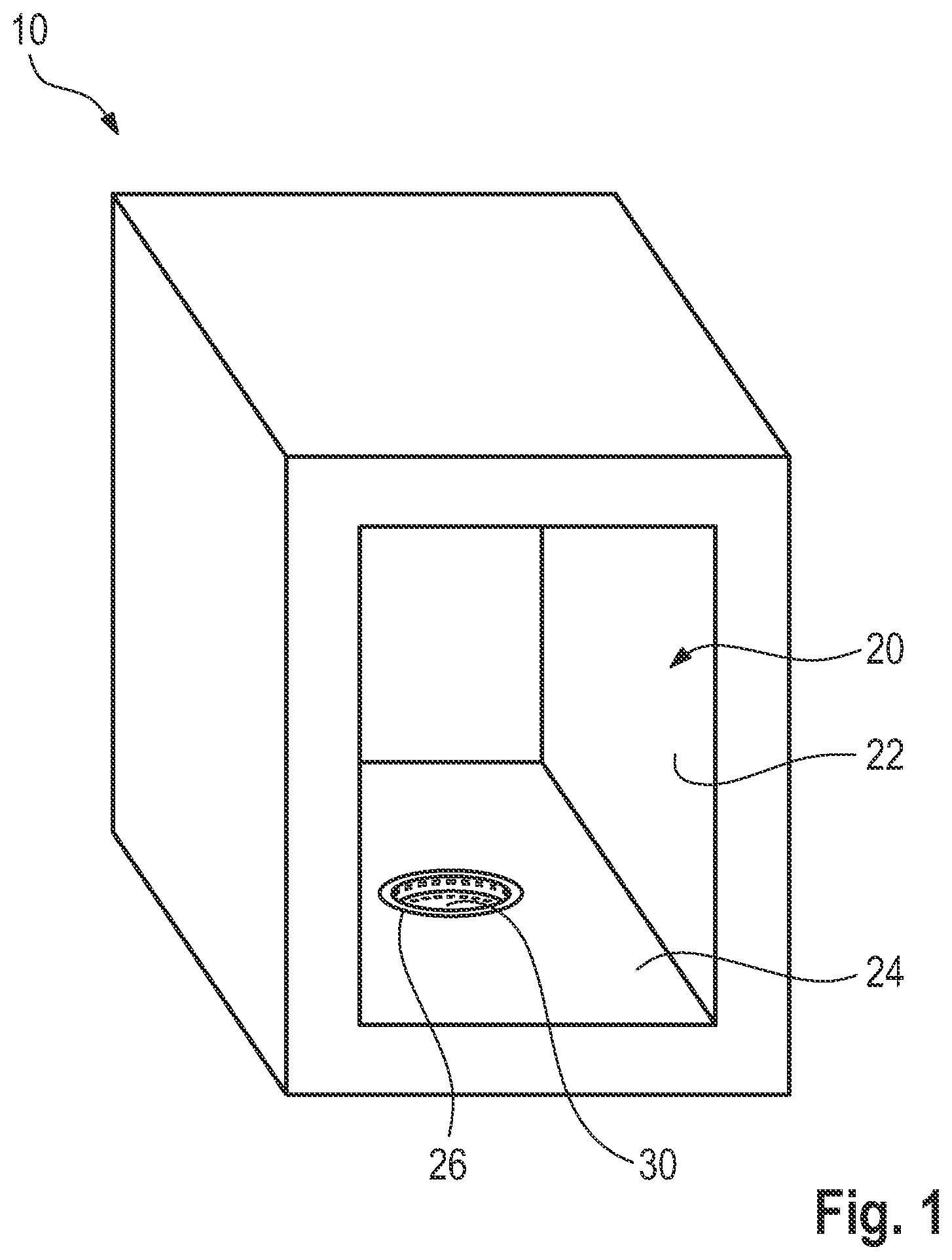 Patent US12581573 Figure 1 – Cooking device having a microwave generator